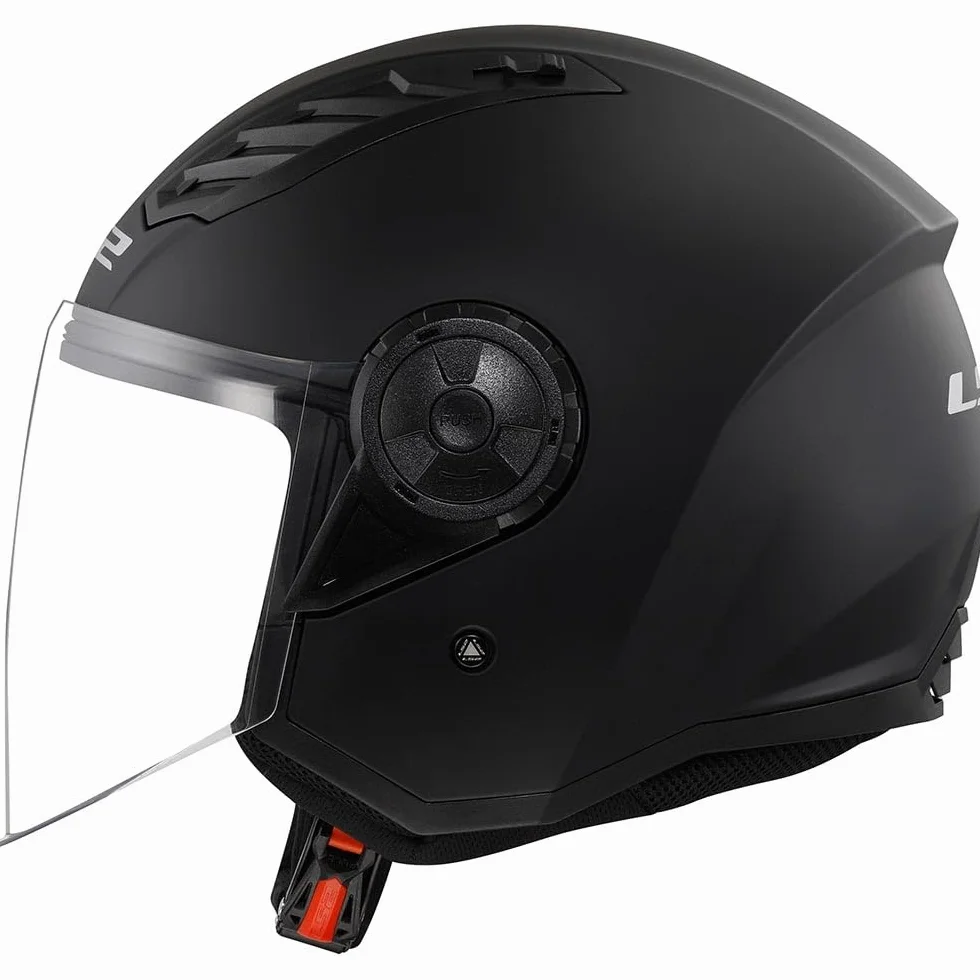 LS2, Casco Moto Jet AIRFLOW SOLID Matt Black, M