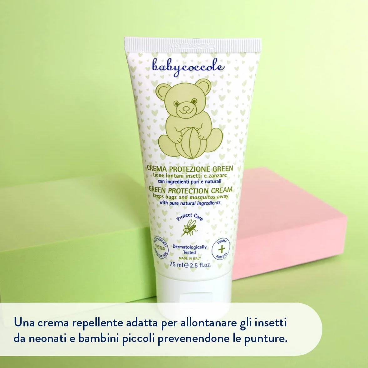 Babycoccole Kit 2 Pezzi Crema Protezione Insetti e Zanzare Green per Bambini 2 x 75 ml