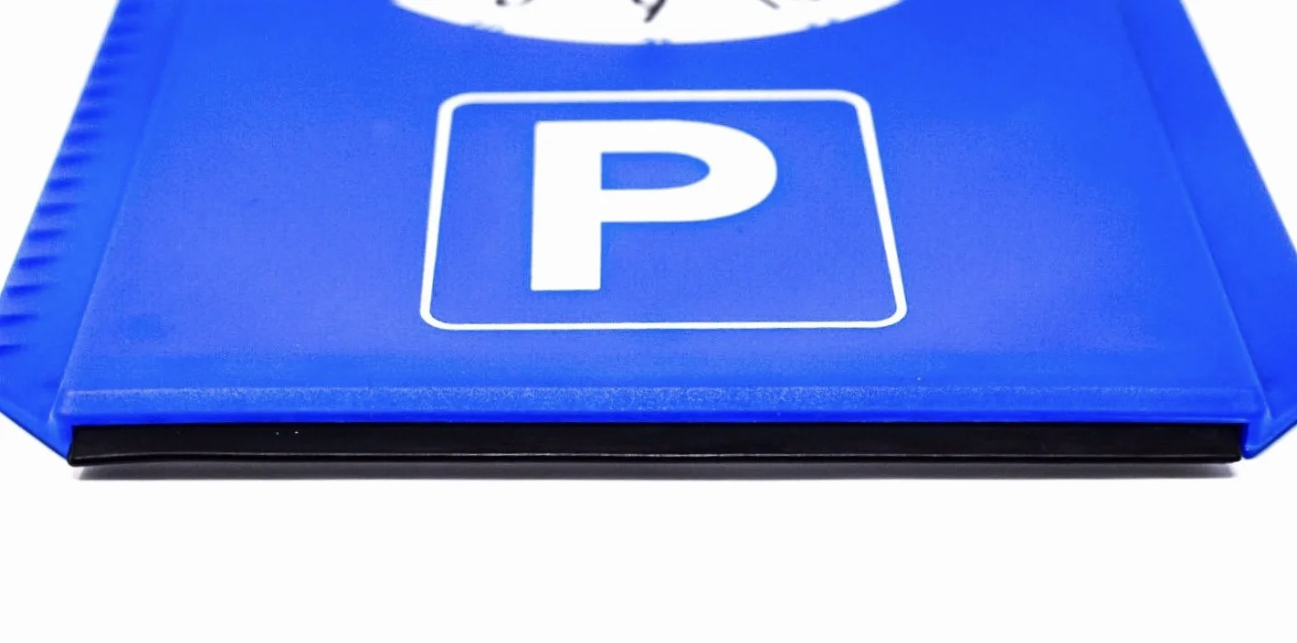 Park Disco con Raschietto per Ghiaccio per Auto Blu