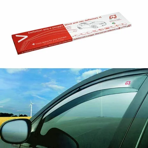 Deflettori Antivento Auto Compatibile Peugeot 3008 5P 2016 Paravento Anti Vento Acqua Turbo