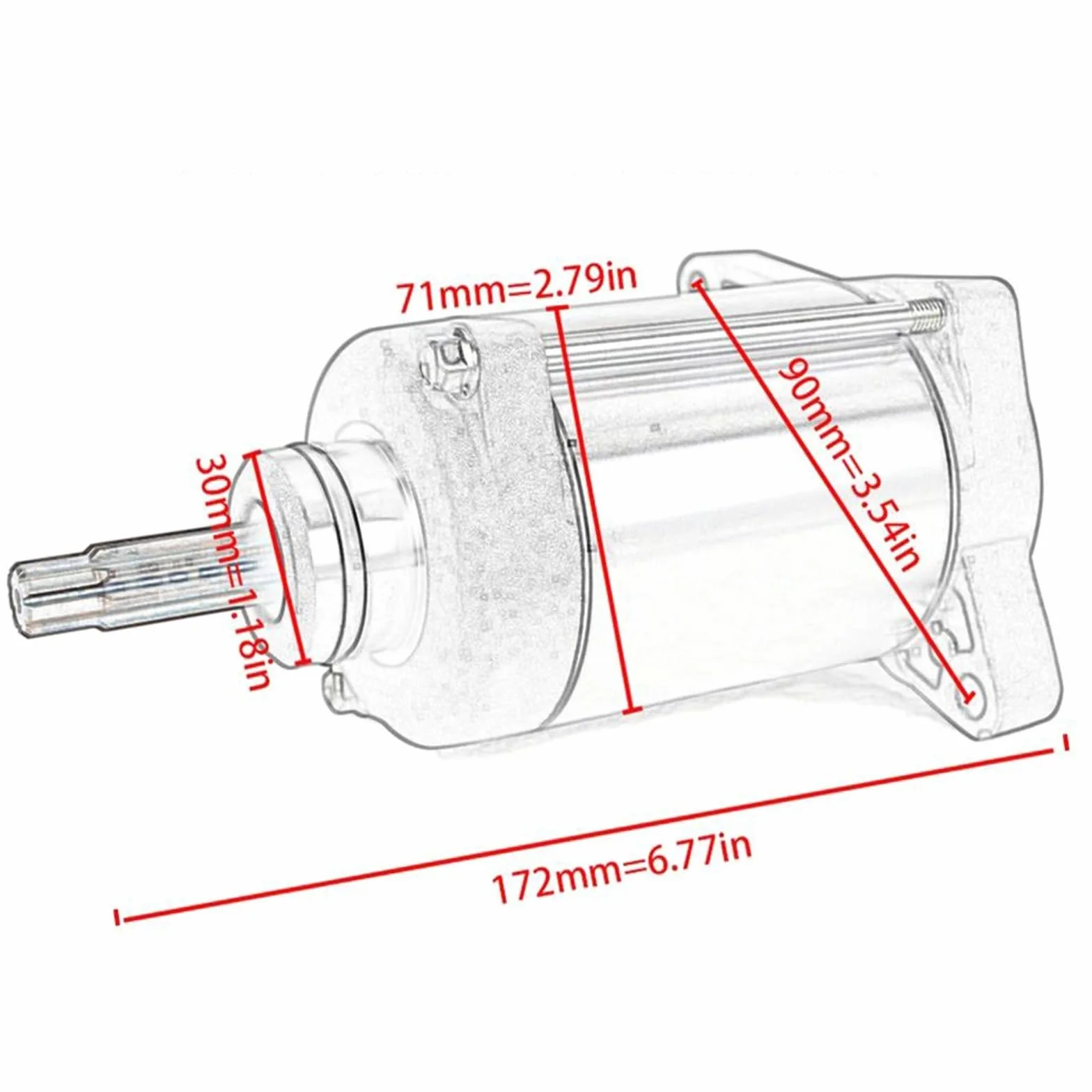 Motorino d'avviamento per TRX420 Rancher 420 2007 2008 2009 2010 2011 2012 2013 2014 2015 2016 2017 Accessori per Moto 31200HP5601