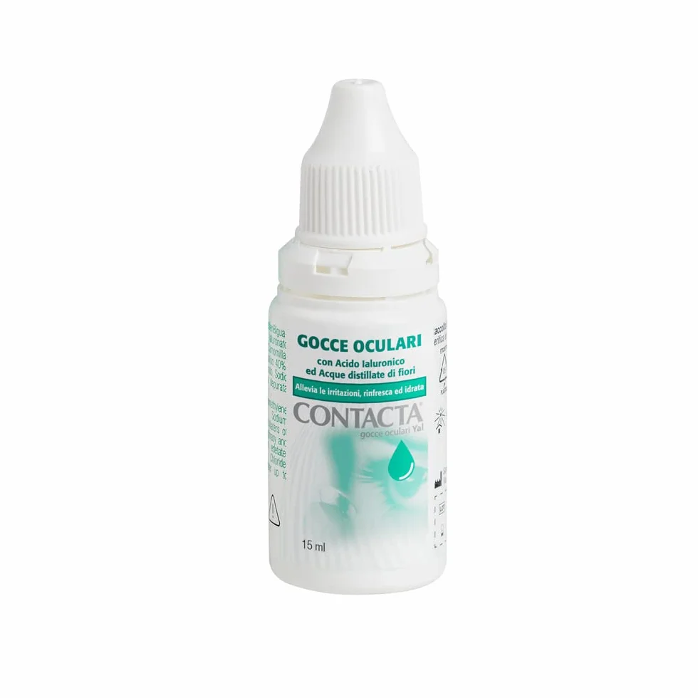 Gocce Oculari Yal con Acido Ialuronico, Allevia Irritazioni, Azione Rinfrescante, 15 ml