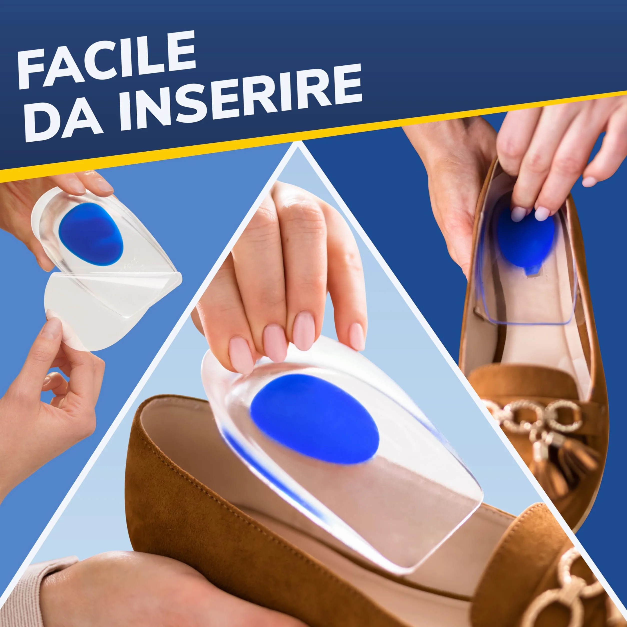 Talloniera in Silicone 4pz - Plantari per Tallonite, Tendinite D’Achille, Solette Gel