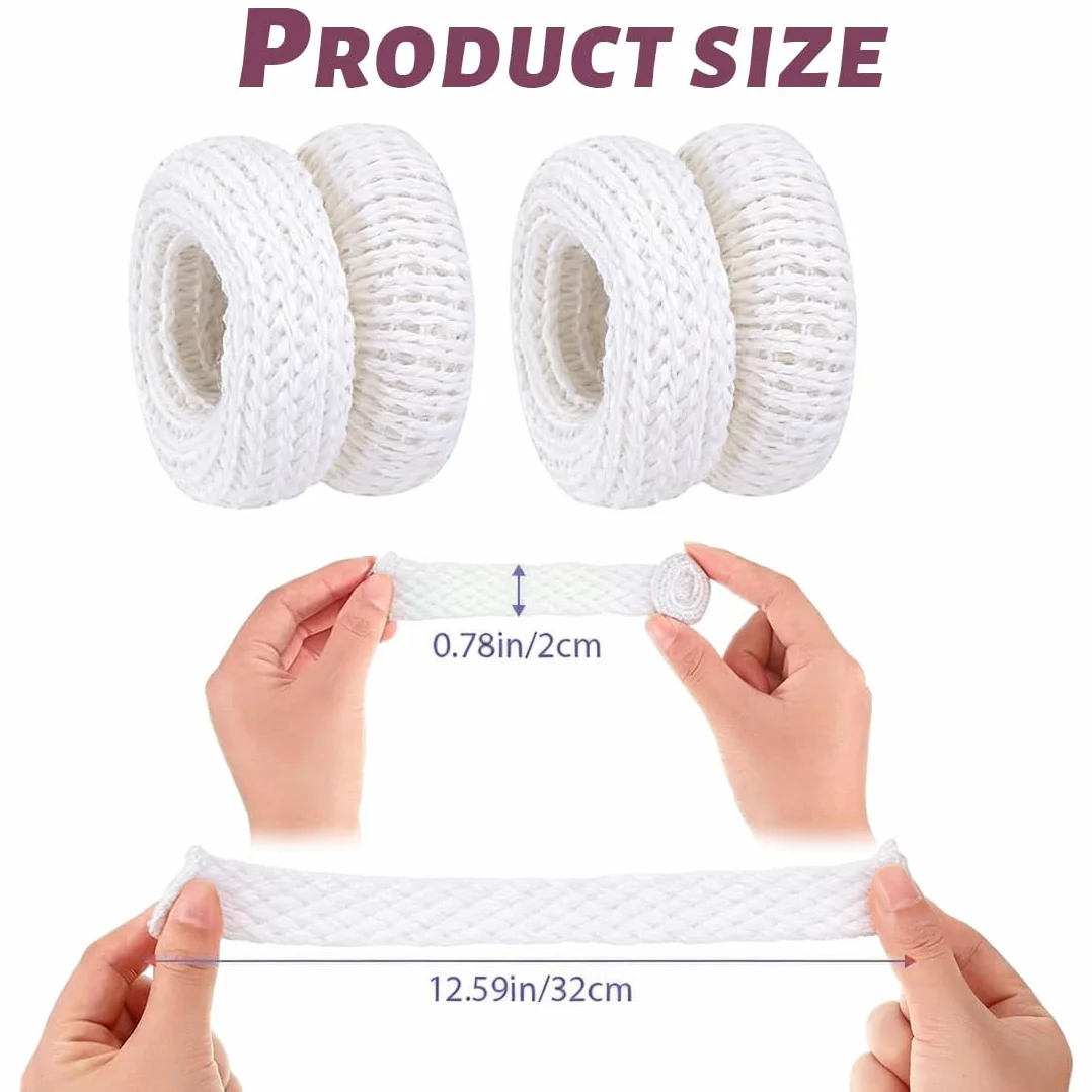 Benda Tubolare per Dita, Bendaggio Proteggi Dita Mano, Fascia Protettiva Traspirante (Bianco, 36 Pezzi)