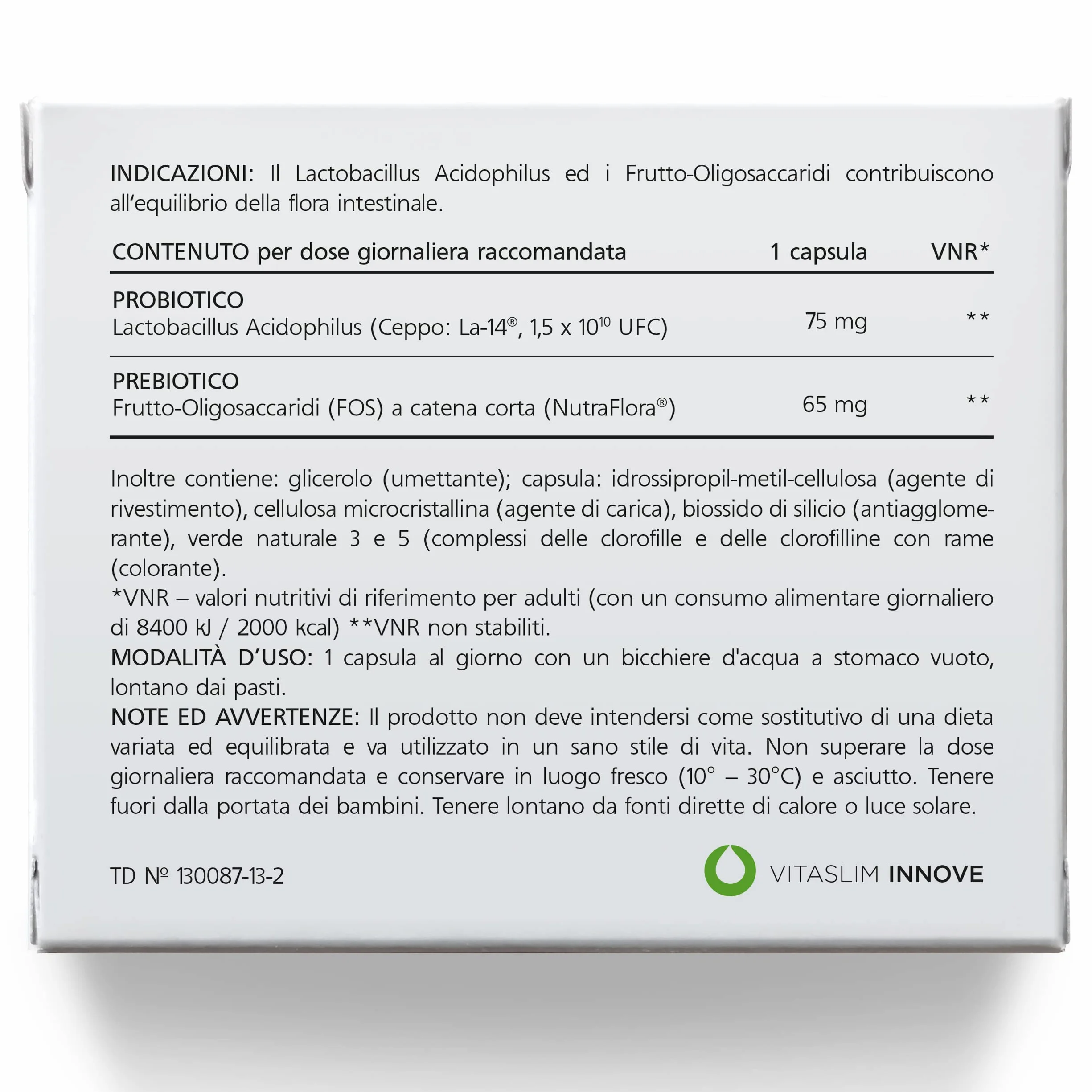 ProCombo Probiotico Intelligente con Azione Mirata dei Batteri Benefici Doppia Capsula 1 Pezzo