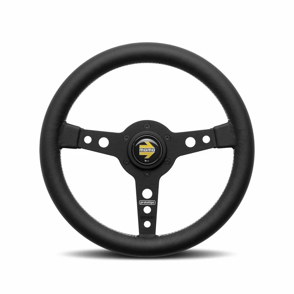 Momo Refial Volante Prototipo Nero 370 mm