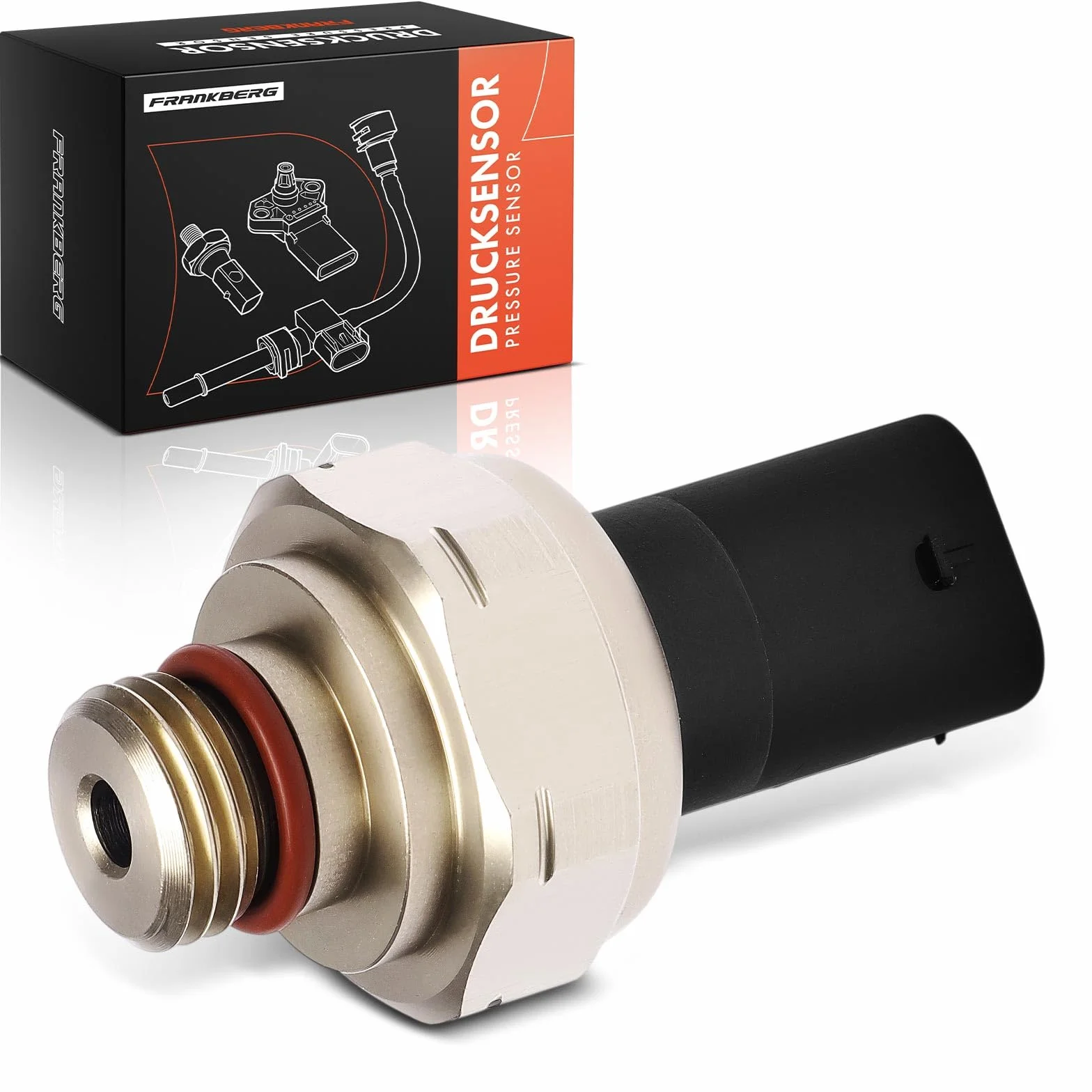 Frankberg Sensore di pressione del tubo di aspirazione 3-Poli Compatibile con M.i.n.i Serie 1 2 Cabriolet/Coupé Serie 3 4 Cabriolet/Coupé Serie 5 Serie 7 8 Cabriolet/Coupé X1-X7 13628570936,8570936