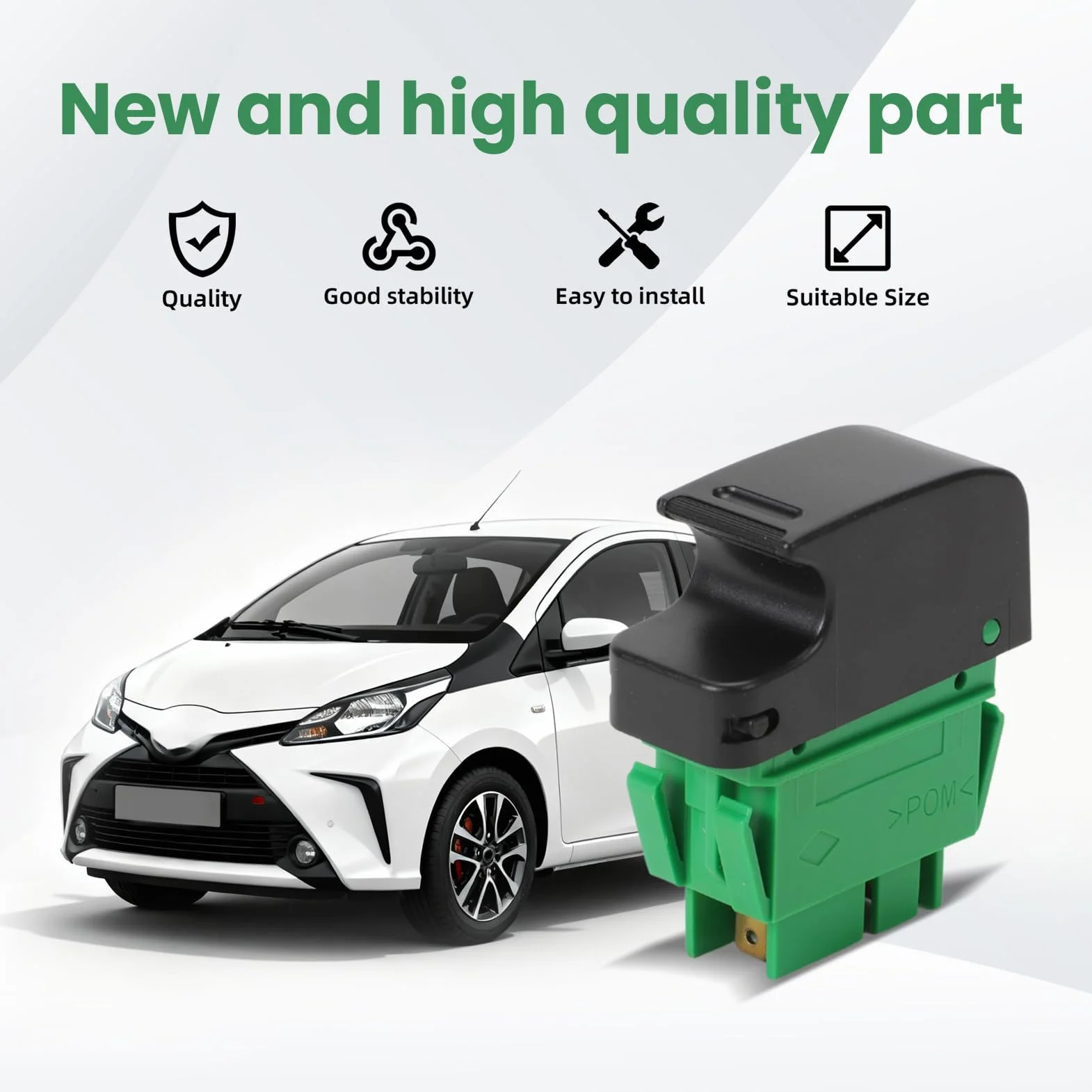 2 Interruttori Alzacristalli Anteriori Sinistro e Destro per 107 C1 AYGO (2005-2014) 6554KZ 6554 KZ 6554.KZ Interruttore Alzacristalli