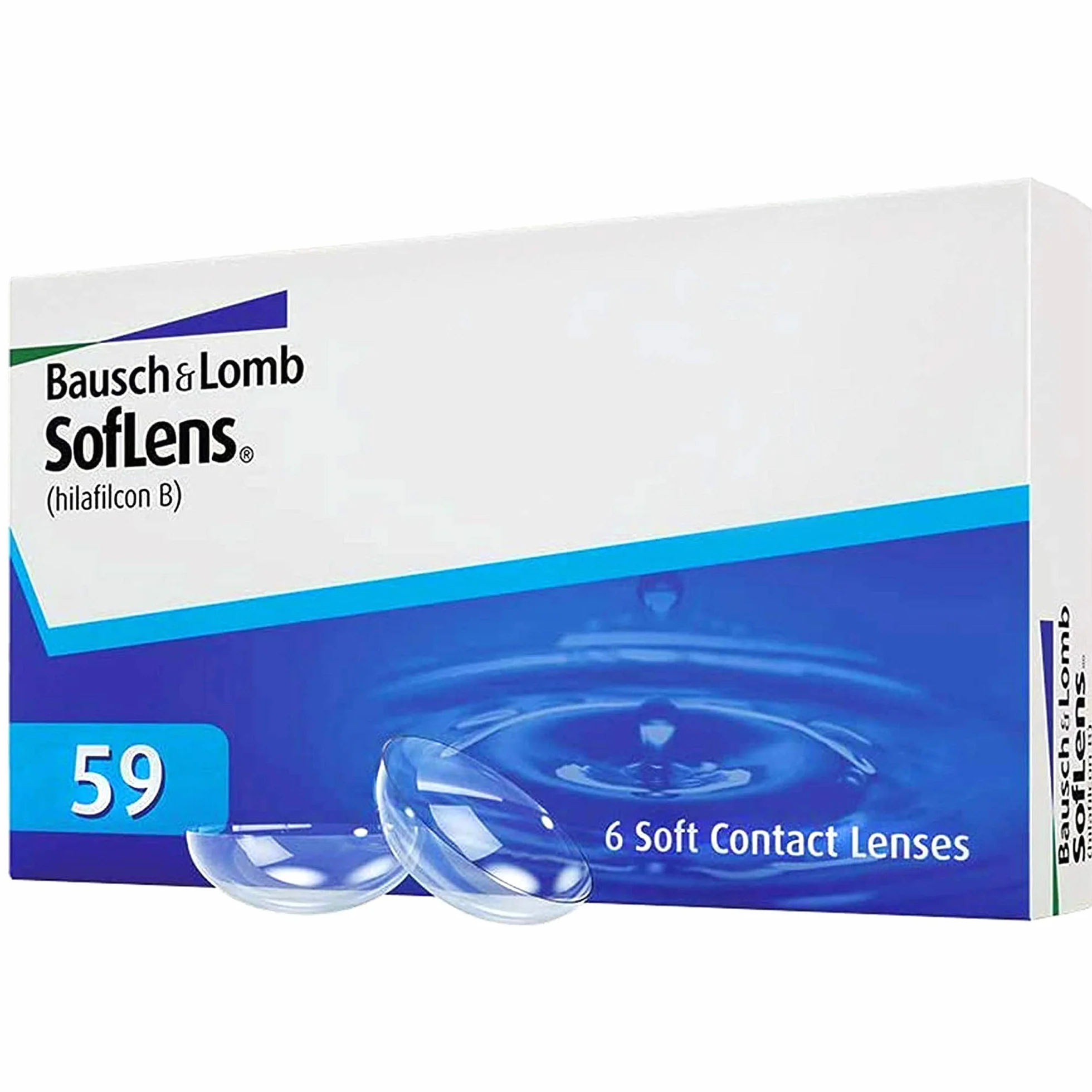 Soflens 59 Lenti a Contatto Correttive Mensili, 6 Lenti, BC 8.6 mm, DIA 14.2 mm, -2.5 Diopt