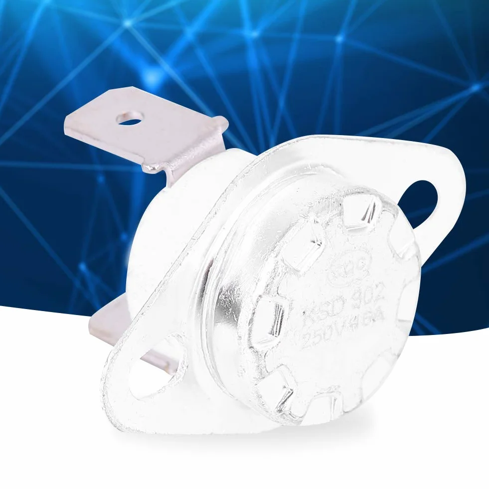 Interruttore Termostato Termico KSD302 Normalmente Chiuso 250V 16A 40°C-180°C per Impianti Industriali Domestici Economico Leggero