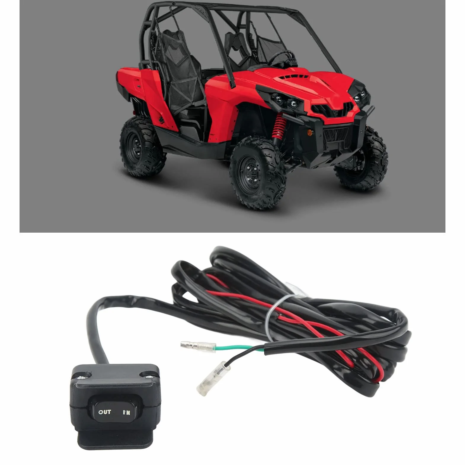 Kit Interruttore per Argano ATV, Linea di Controllo Supporto Manubrio 3 Metri