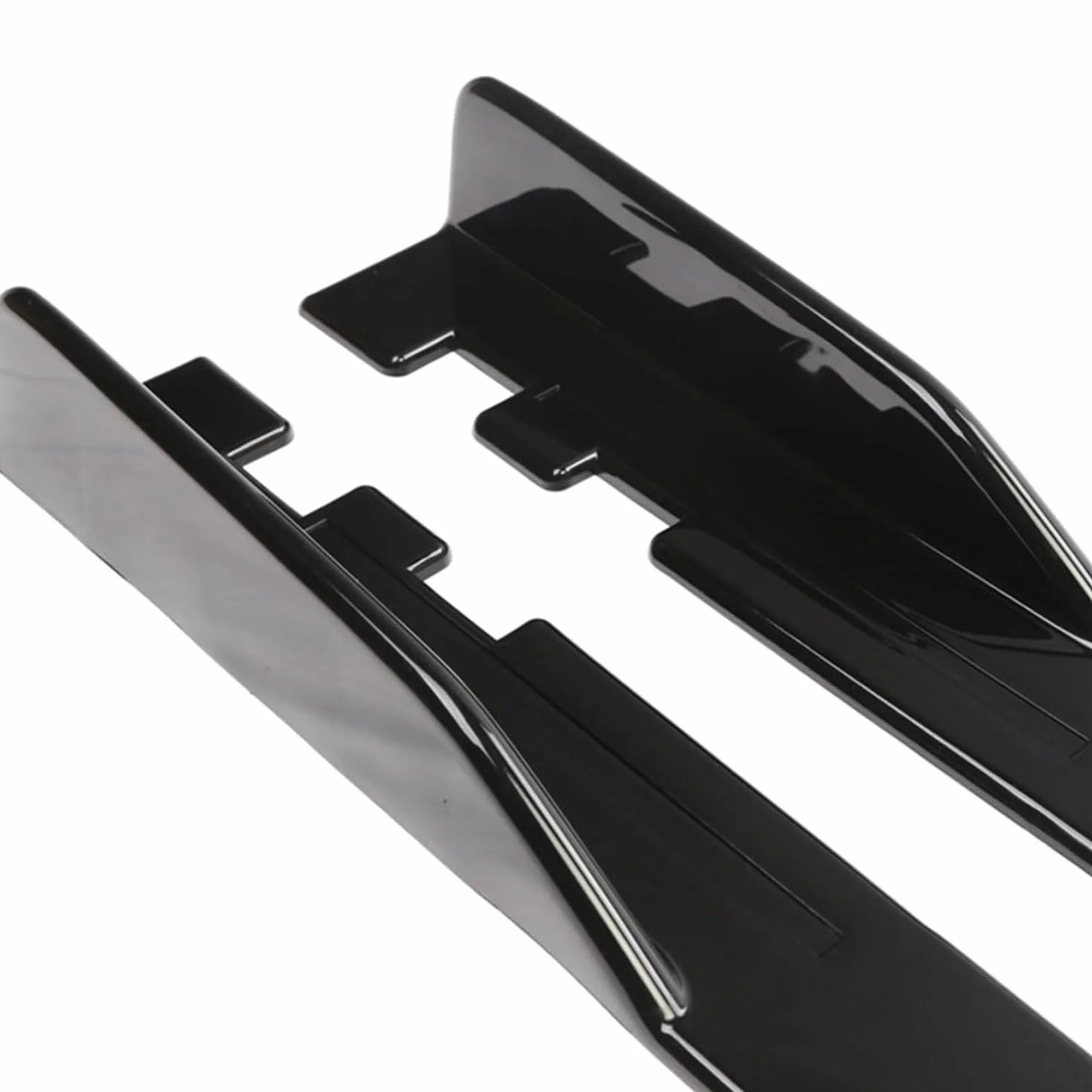 Auto Minigonne Laterali per Peugeot 208 Hatchback 2019 2020 2021 2022 2023 2024 2025, Laterali Estensioni Gonna Laterale, Accessori Auto,Bright Black