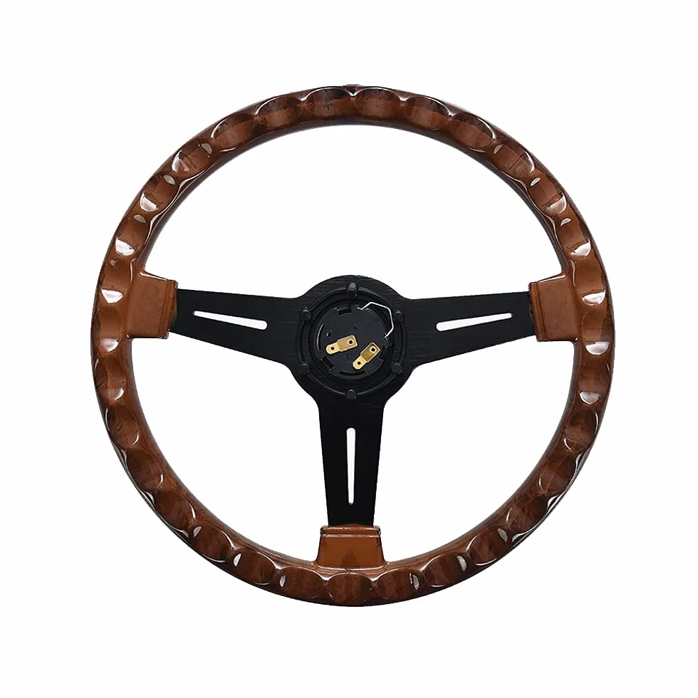 Volante Sportivo 14 Cali Legno Retro Universale per Deriva ADDOMINALI