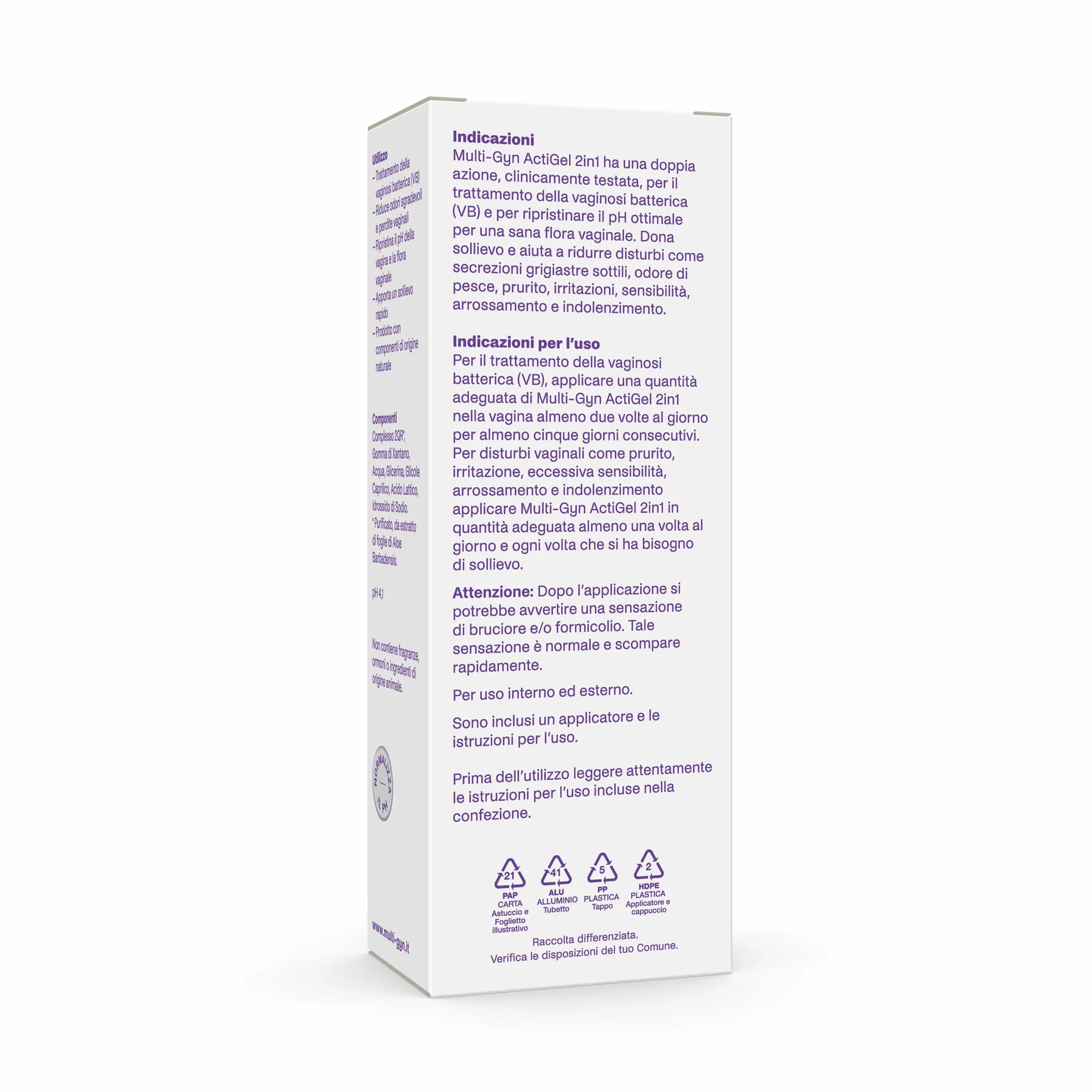 Multi-gyn ActiGel 2-in-1 trattamento vaginosi batterica 50 ml + applicatore