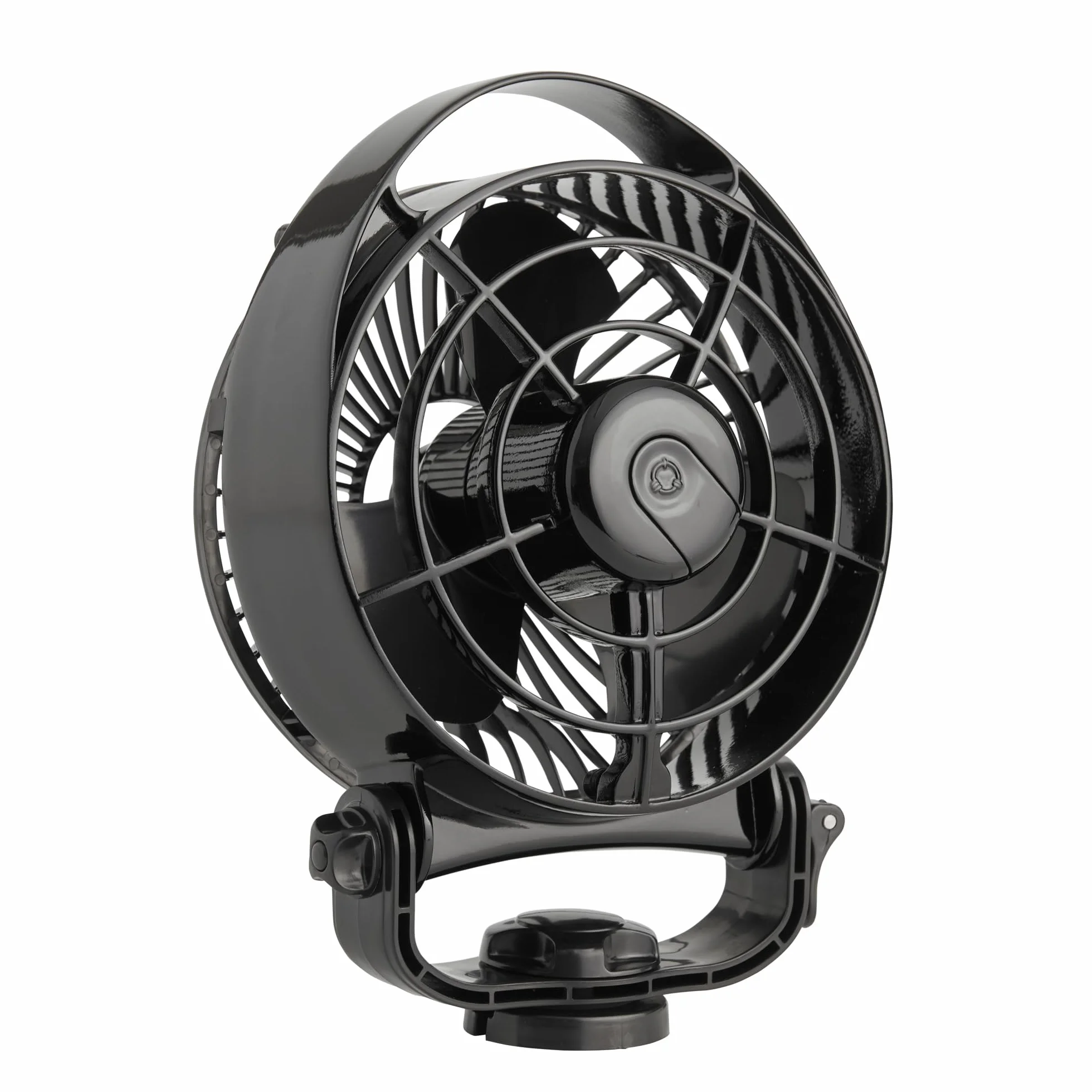 SEEKR Bora II - Ventilatore a Cabina 12/24 V - Ventola DC a 3 stadi per Barca e Camper - Compatto, Silenzioso ed efficiente dal Punto di Vista energetico, Funzionamento Touch - Nero