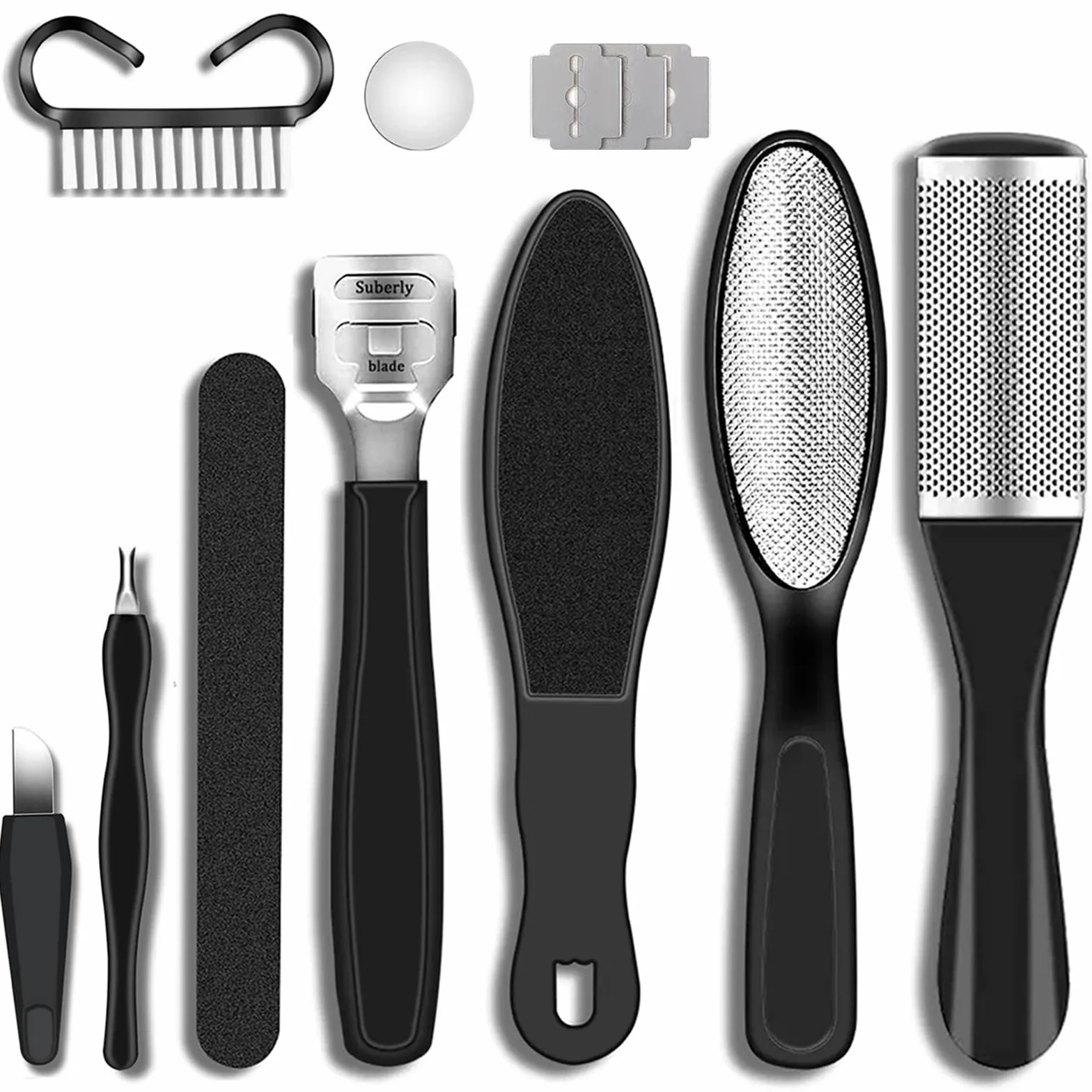 Kit Pedicure Professionale per Rimuovere la Pelle Morta, Cura dei Piedi