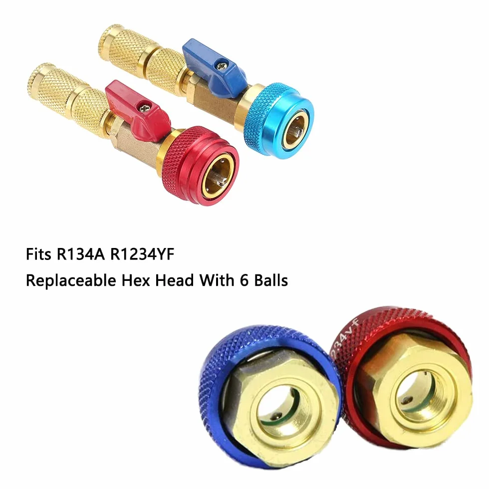 Riloer Kit di strumenti per la rimozione del nucleo della valvola dell'aria per refrigeranti R134 R1234YF