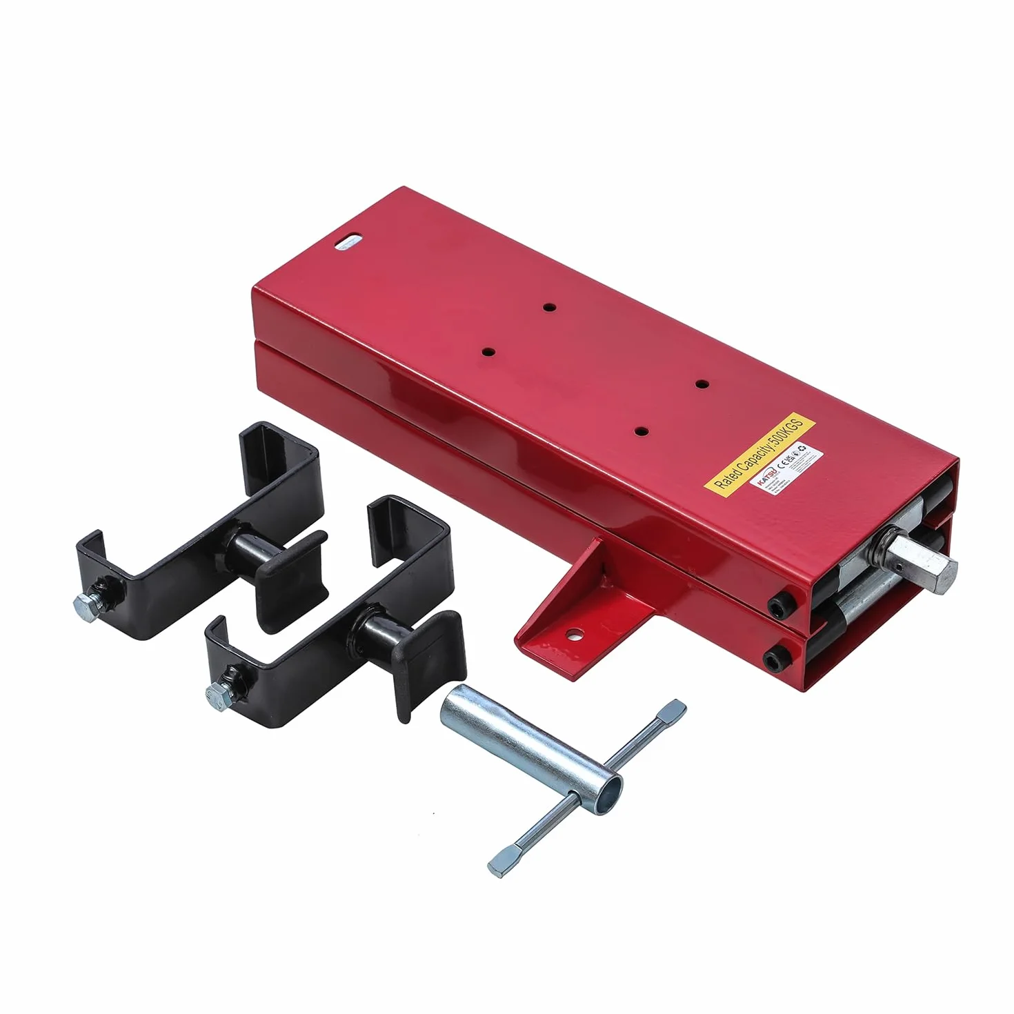TOPWAY Cavalletto Alzamoto Cric Ponte Sollevatore Moto capacità Max 500 kg Altezza Regolabile 9,5cm - 40cm per Riparazioni Officina Garage
