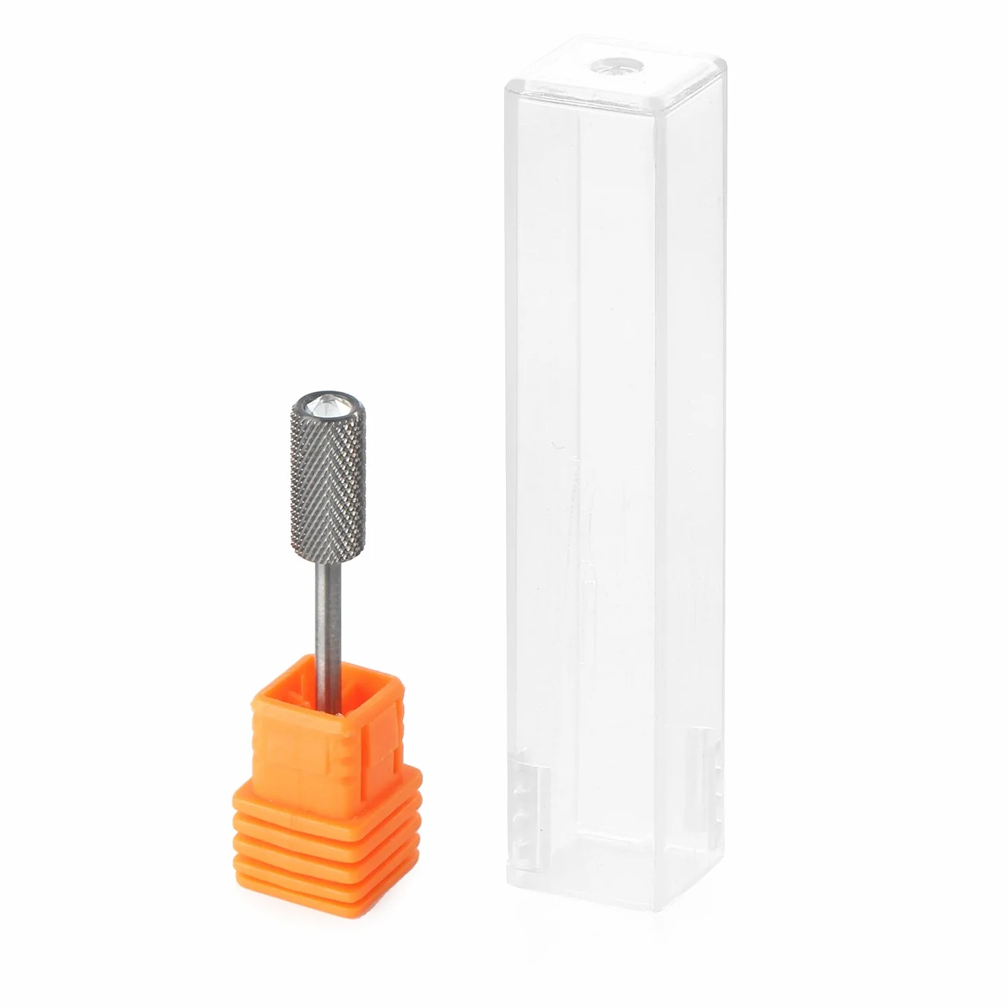 JCMaster Punta per Fresa Unghie Cristallo Carbide Forma Cilindrica Grana Media Manicure Pedicure Rimozione Gel Acrilico