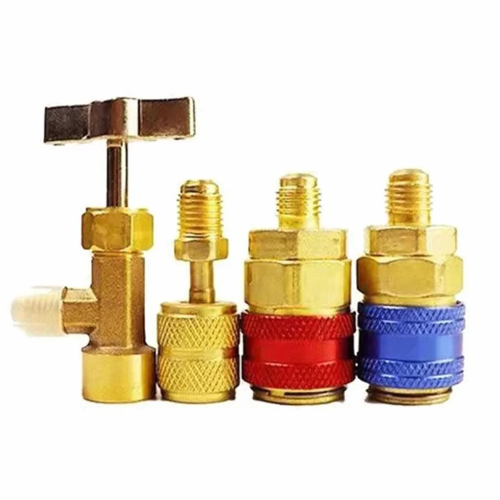 Kit manometro collettore per aria condizionata R410A R32 R404A R134A fornisce letture accurate della pressione per aria condizionata e unità di refrigerazione (A)