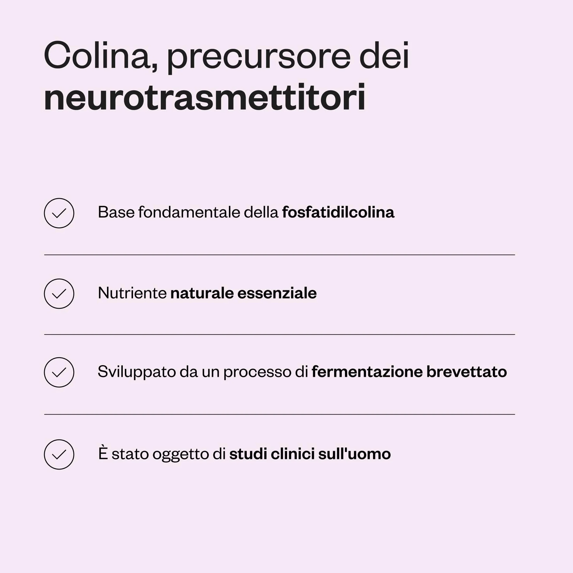 SuperSmart CDP Choline Colina brevettata biodisponibilità ottimale Dosaggio potente Vegano