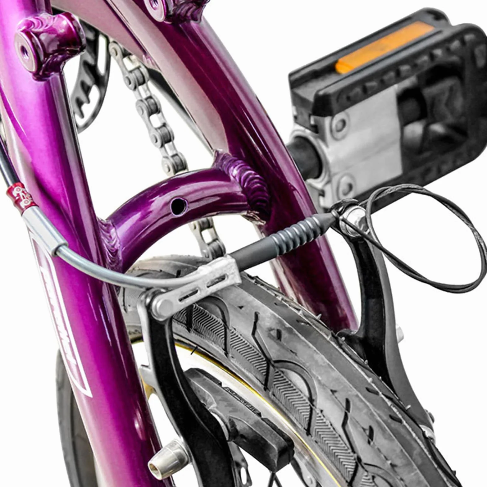 Set di 8 tagliatelle per freni a V per biciclette, tubo di piegatura del freno in plastica, manicotti di protezione