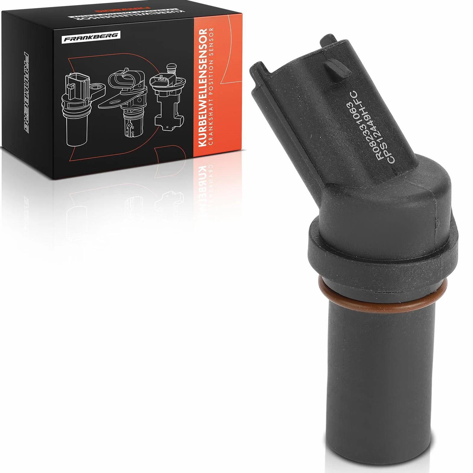 Frankberg Posizione dell'albero Motore Sensore dell'albero Motore 2-Poli Compatibile con Corsa D S07 Corsa C X01 Agila (A) H00 Meriva X03 Zafira A MPV T98 Replace# D5010412449
