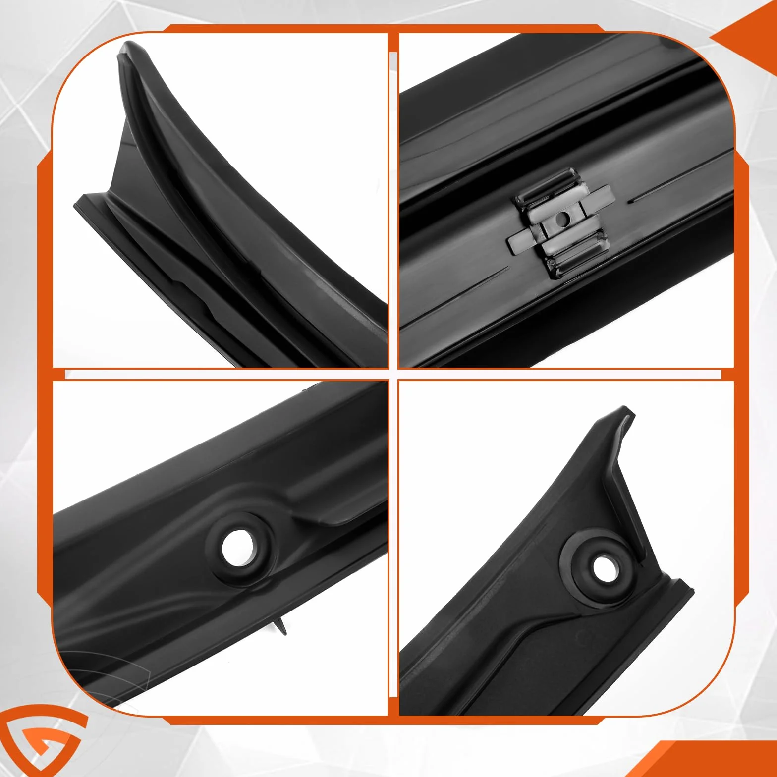 Copri tergicristallo anteriore nero 51718208483 compatibile con BMW 3 Serie E46 M3 323i 325i 330i