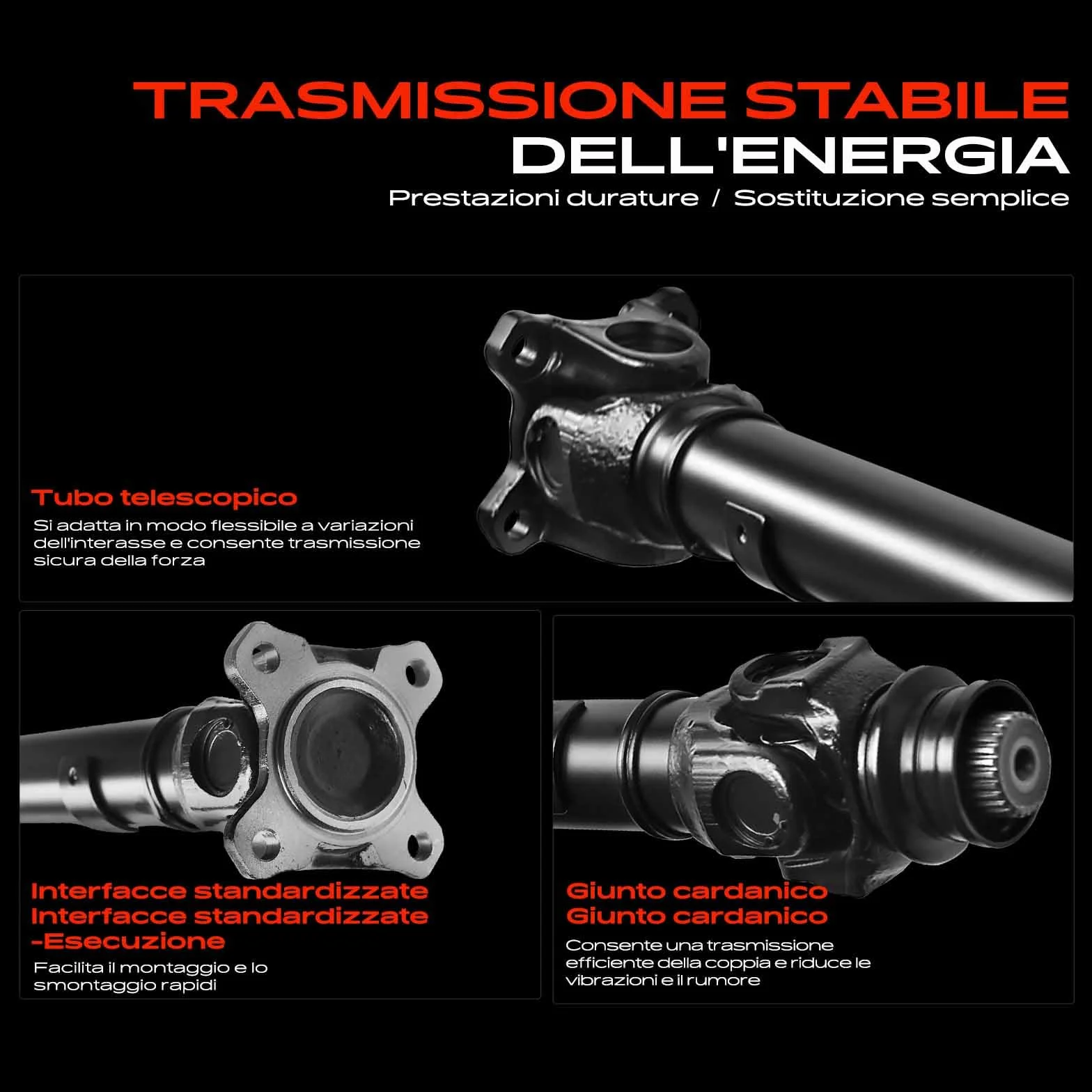 Frankberg Albero cardanico Albero Motore Compatibile con X3 F25 X4 F26 Replace# 26207589985