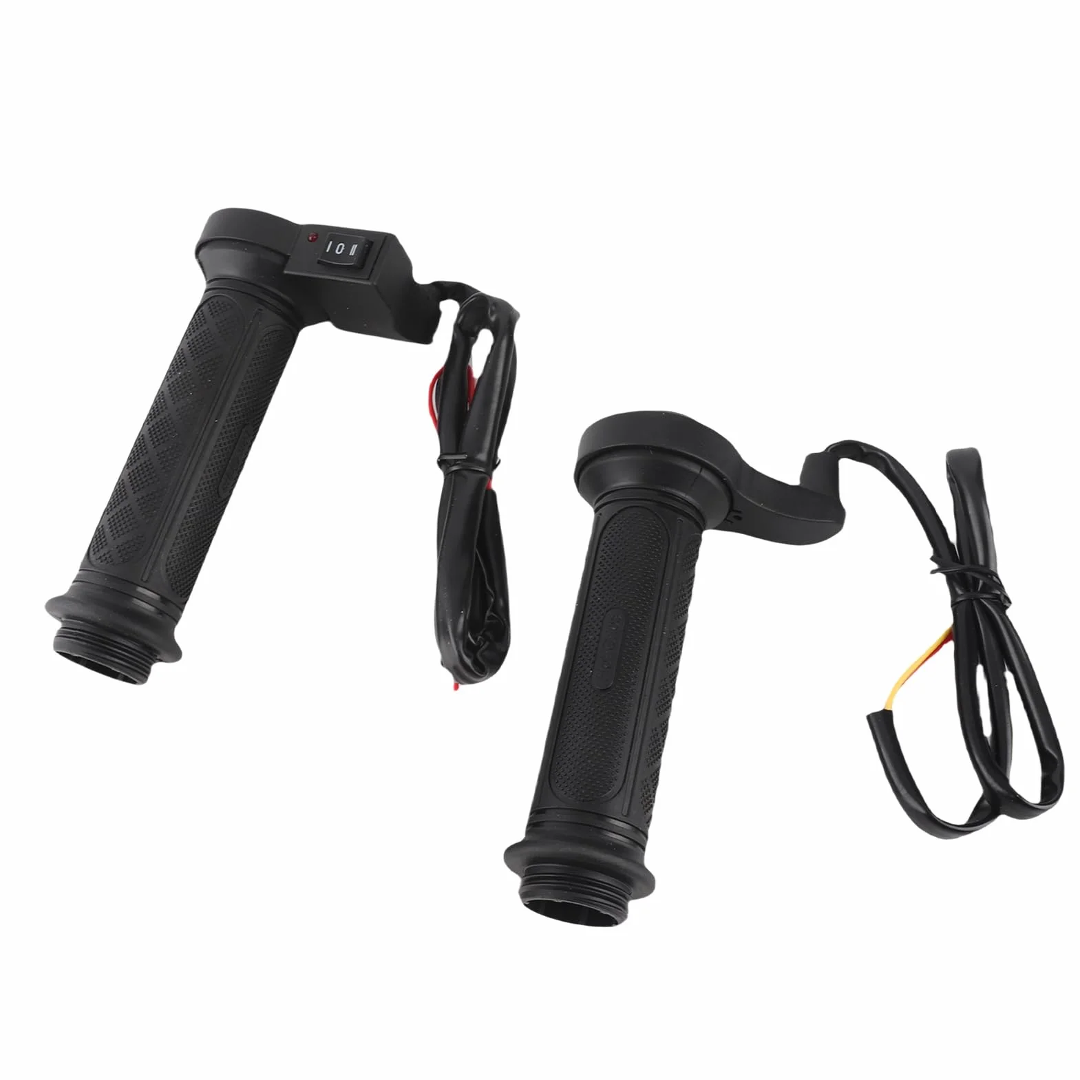 Manopole Moto, 1 Paio 22mm (7/8") Elettrico Riscaldato Caldo Manopole Manubrio per Moto/Bici/ATV, Plastica, Nero