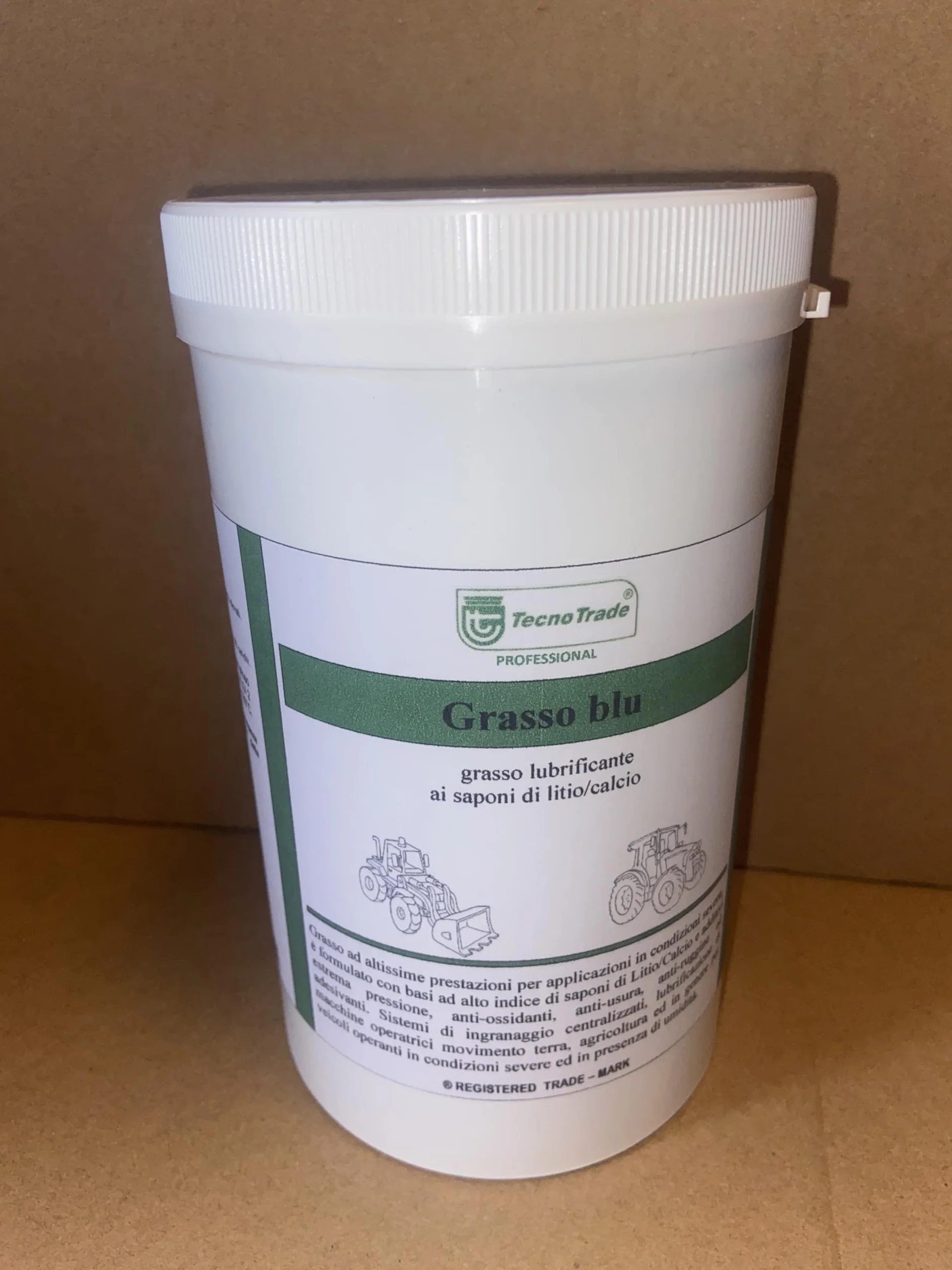 Grasso blu TecnoTrade lubrificante ai saponi di litio/calcio 1000ml