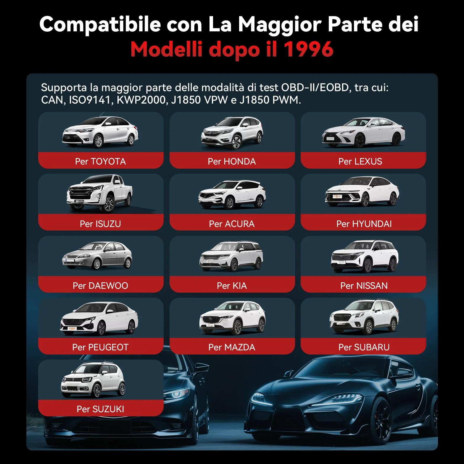 iCarsoft FR V2.0 OBD2 Diagnostica Auto Francesi e Italiani, Tutti i Sistemi, 9 Funzioni Ripristino, Aggiornamento a Vita
