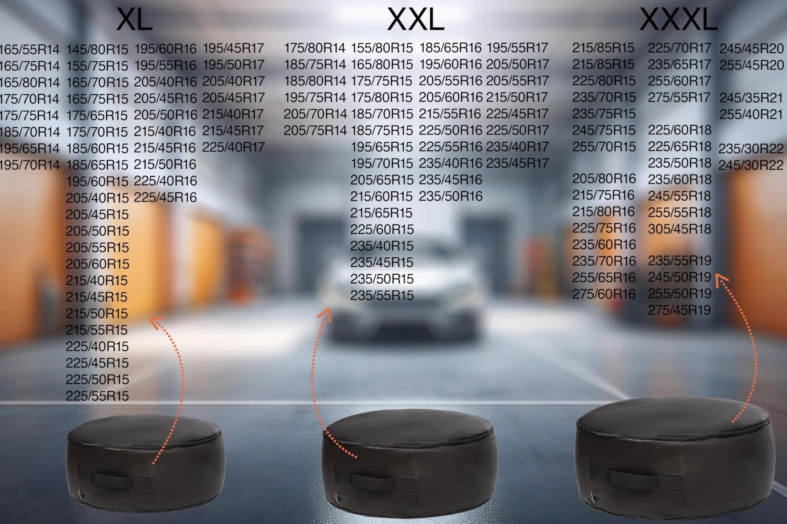 Sacca per Gomma Auto 3XL Impermeabile Custodia Resistente Stoccaggio Protezione Pneumatico