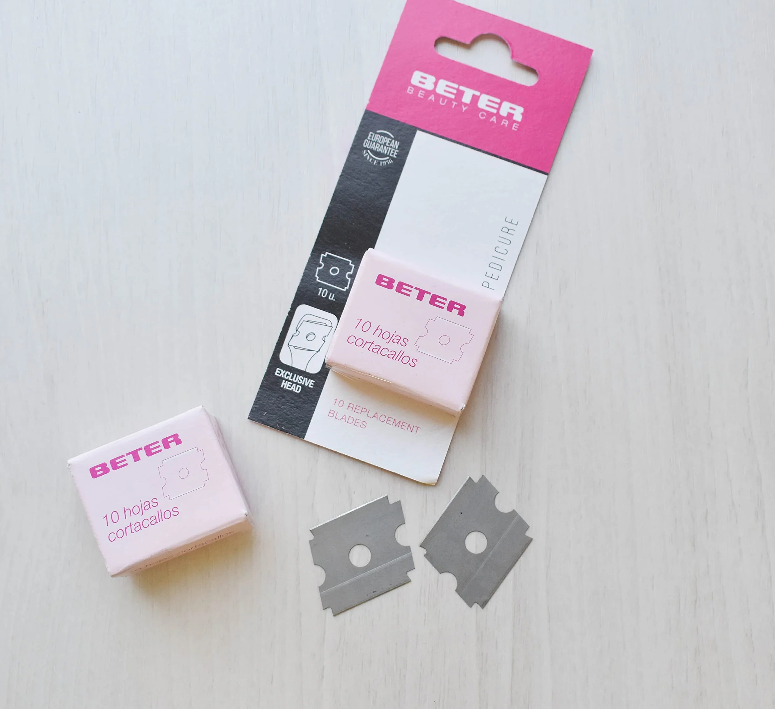 Beter Rifinitore pedicure ricambio 10 lame acciaio carbonio precisione