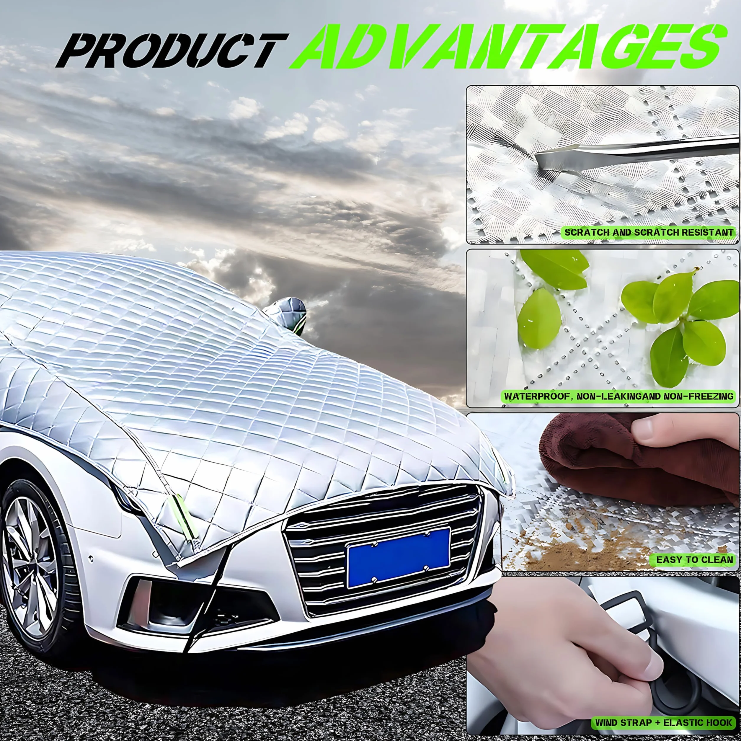 Telo Antigrandine Per Auto Per Suzuki Vitara 2015-2023 2024,Copri Auto Anti Grandine,Telo Grandine Imbottito,Coperture Per Carrozzeria Antigrandine-379Tdf