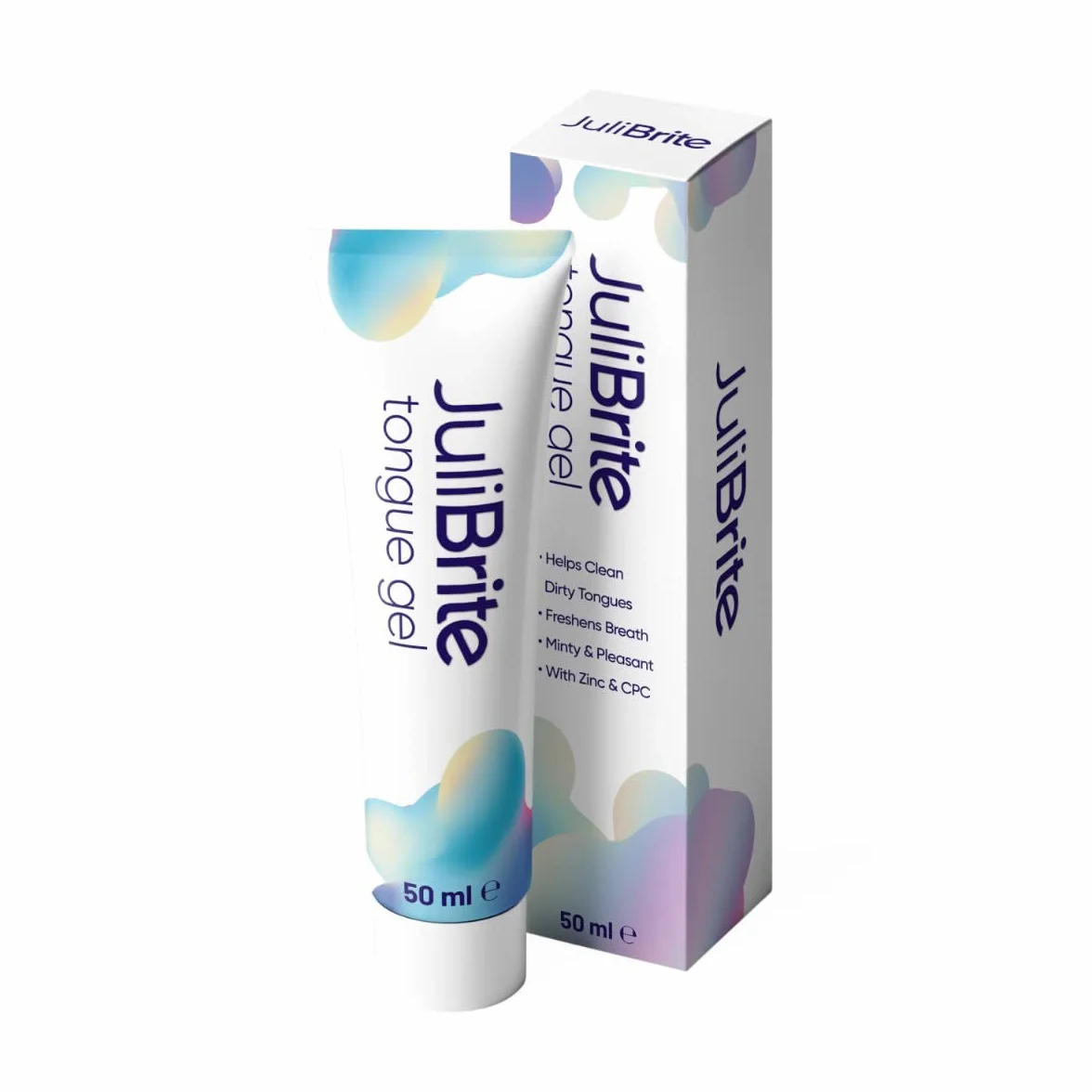 Gel per lingua JuliBrite 50 ml | Alito fresco | Raschietto lingua