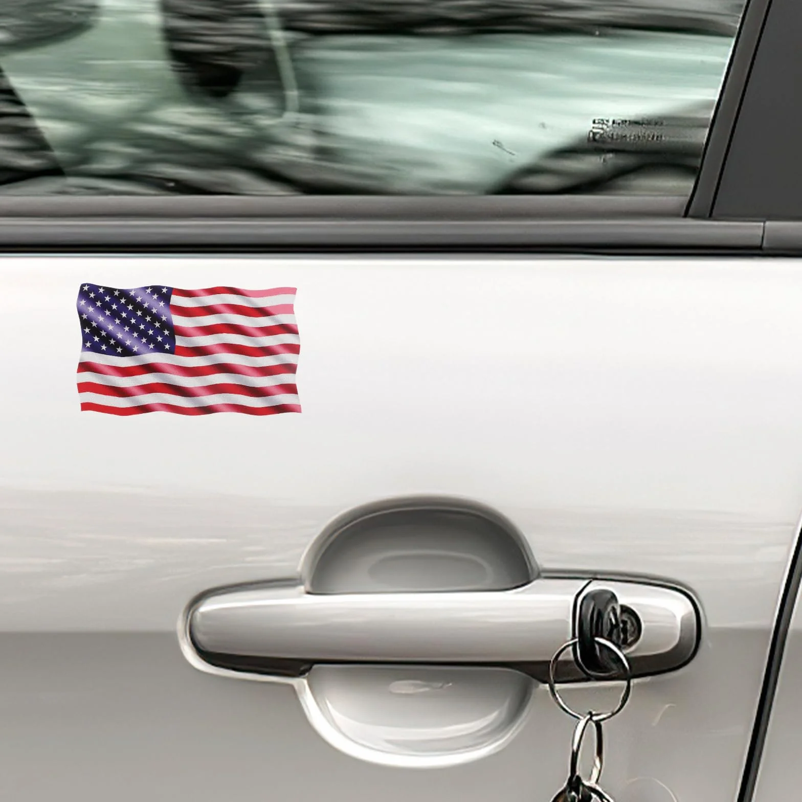 Adesivi Magnetici Per Auto Bandiera Americana 3 Pezzi Riflettente Paraurti Cofano Veicolo