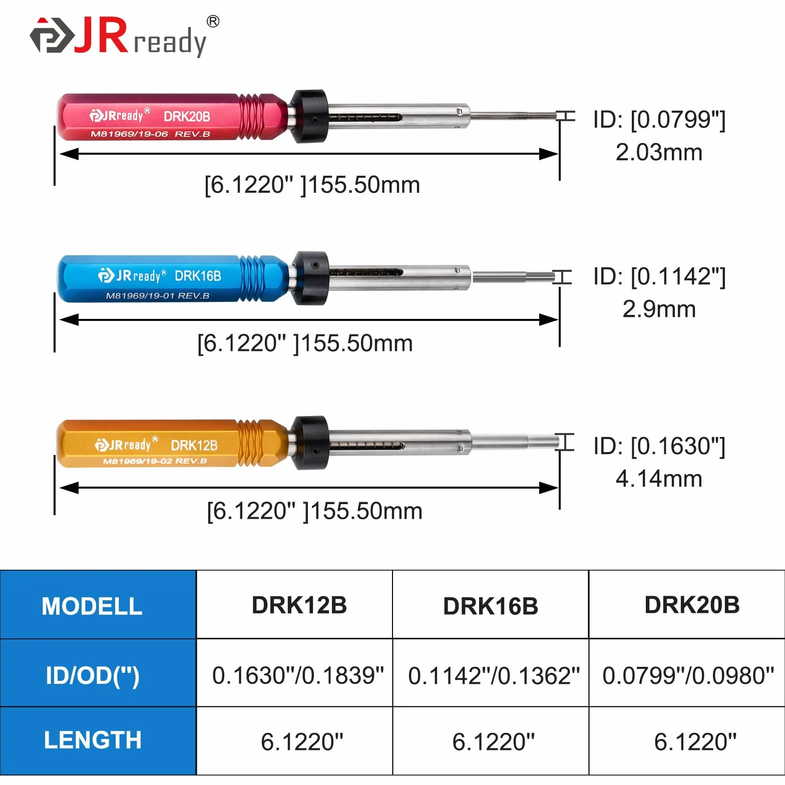 JRready ST5142 Zestaw 6-częściowy do montażu i demontażu styków M81969