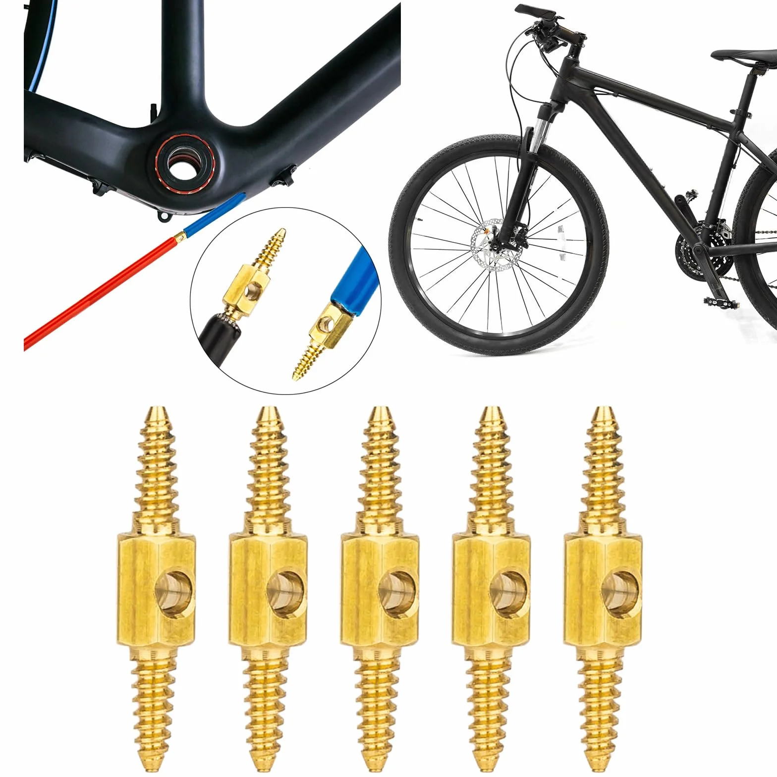 Biciclette Cavo Connettore Bike Interno Routing Strumento Leggero 5 Pz