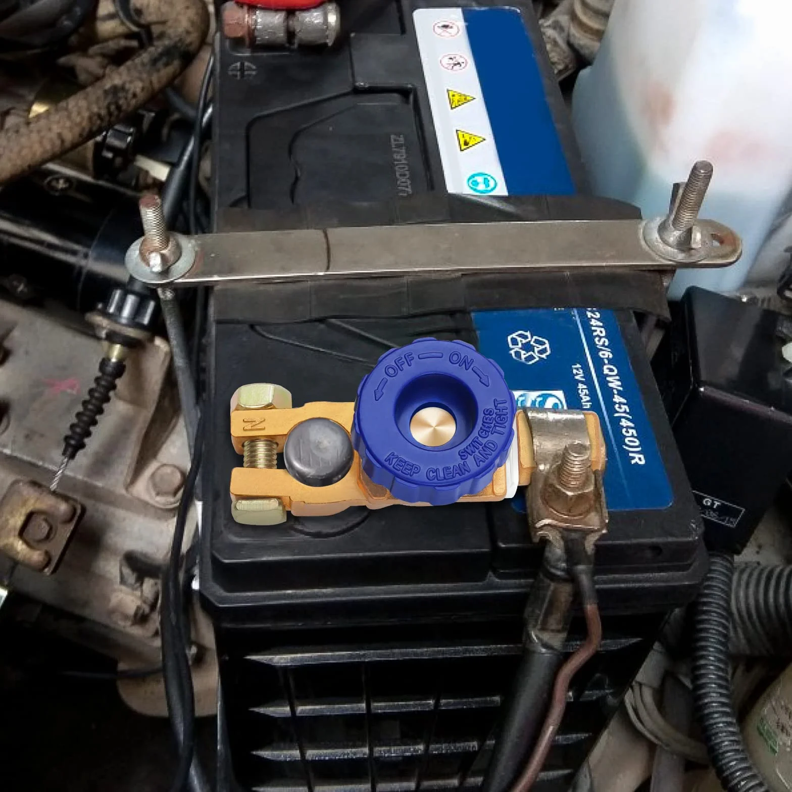 Bolatus Interruttore di separazione della batteria, 12 V/24 V, interruttore principale della batteria, interruttore della batteria, interruttore principale per auto, camion, barca, veicoli