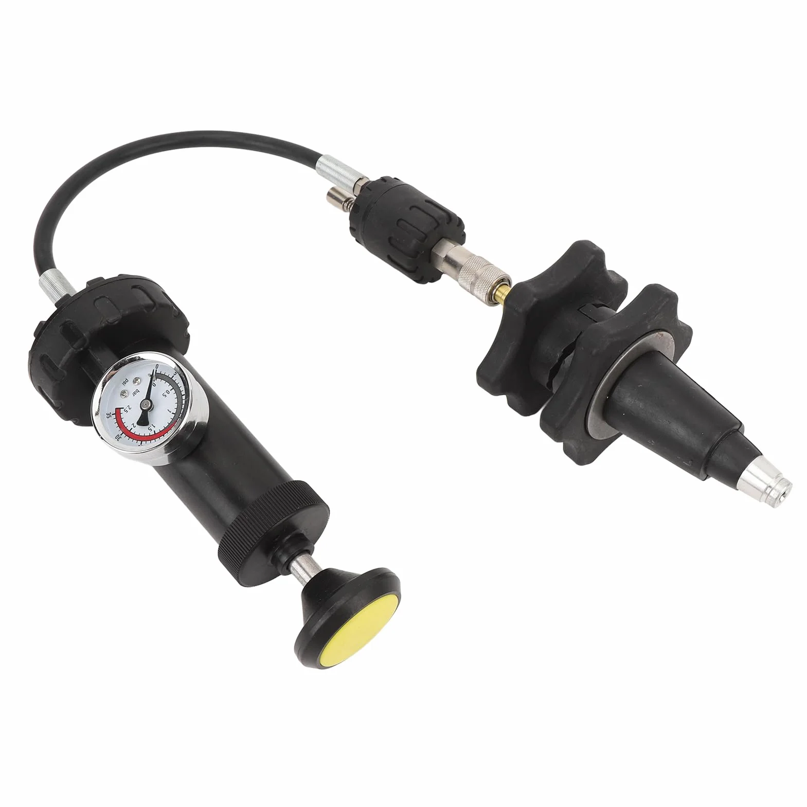 Kit per test della pressione del di raffreddamento da 5 pezzi con manometro, tester universale per la pressione del radiatore automobilistico, strumento diagnostico del di