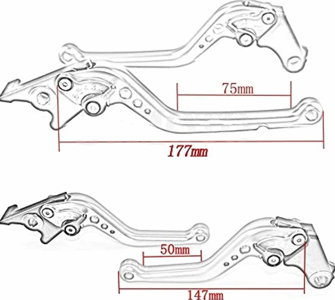 Per Z750 2004-2006 2005 Breve Leva Frizione Freno Maniglia Regolabile Accessori Moto Nero