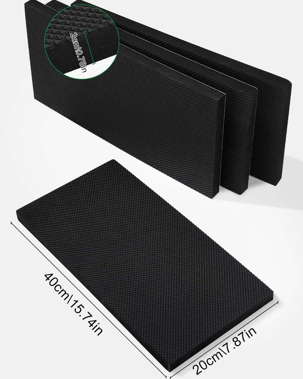 4pz Protezione per Pareti Paracolpi Garage, in EVA 40 x 20 x 2 cm Autoadesivo Protettore Portiera Auto, Legno Impermeabile Ammortizzanti
