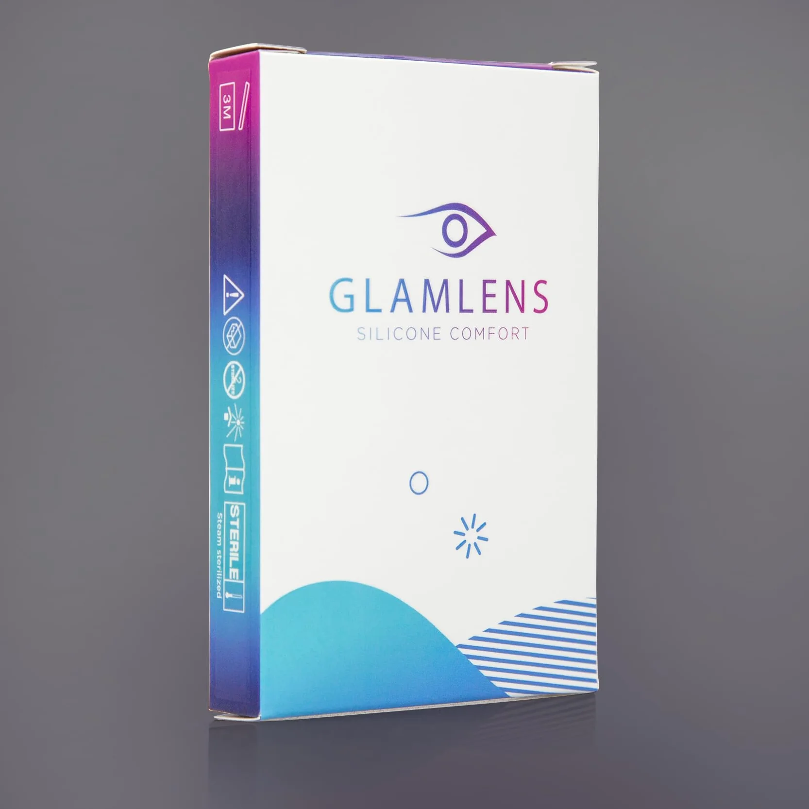 GLAMLENS Avila Green Lenti a Contatto Colorate Verdi - Silicone Idrogel Naturali 2 Pezzi DIA 14.20 Senza Correzione