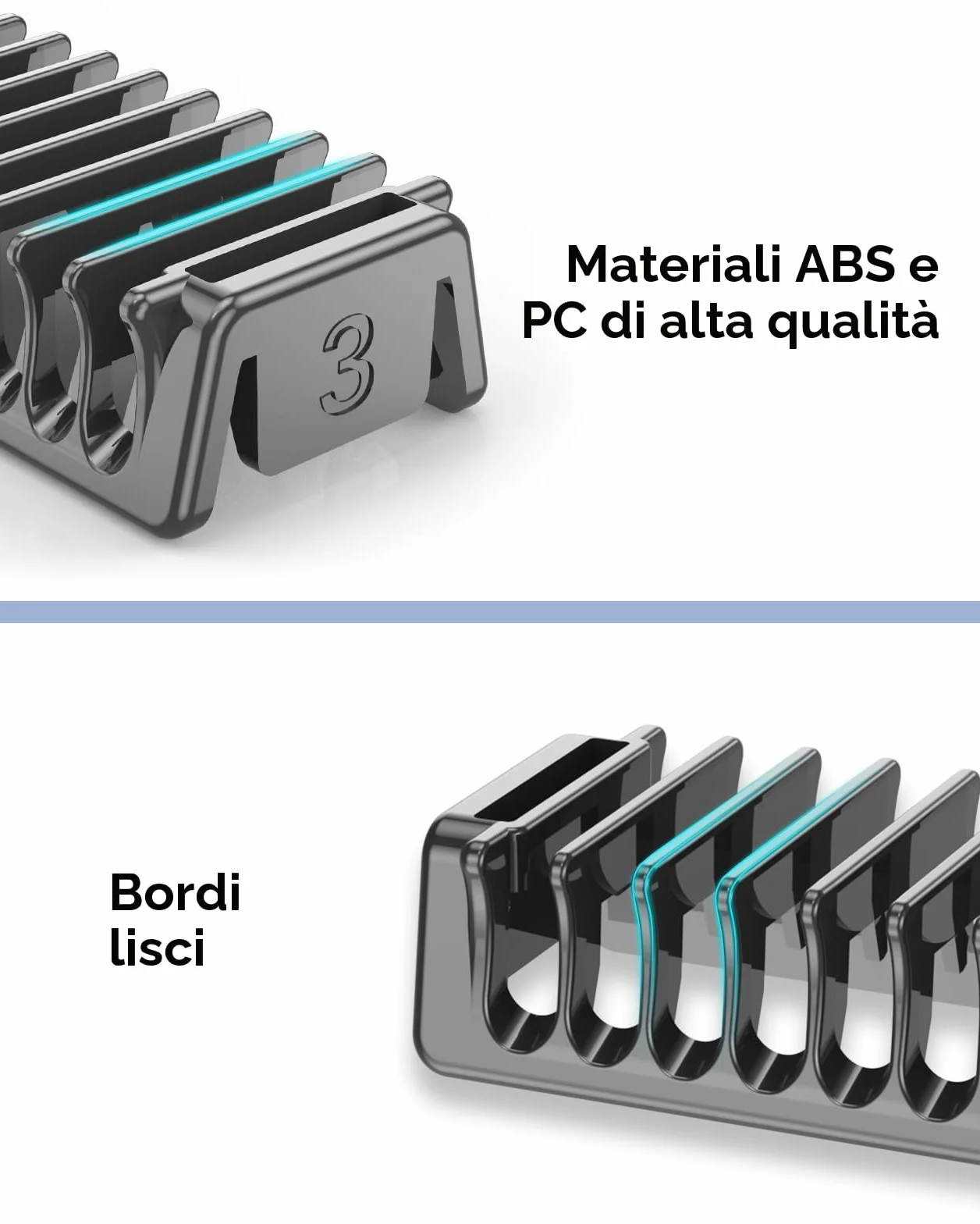 Pettini compatibili O Blade bidirezionale QP2824 QP2724 QP2520 QP2630 QP65XX 1/2/3/5mm per tosatrice