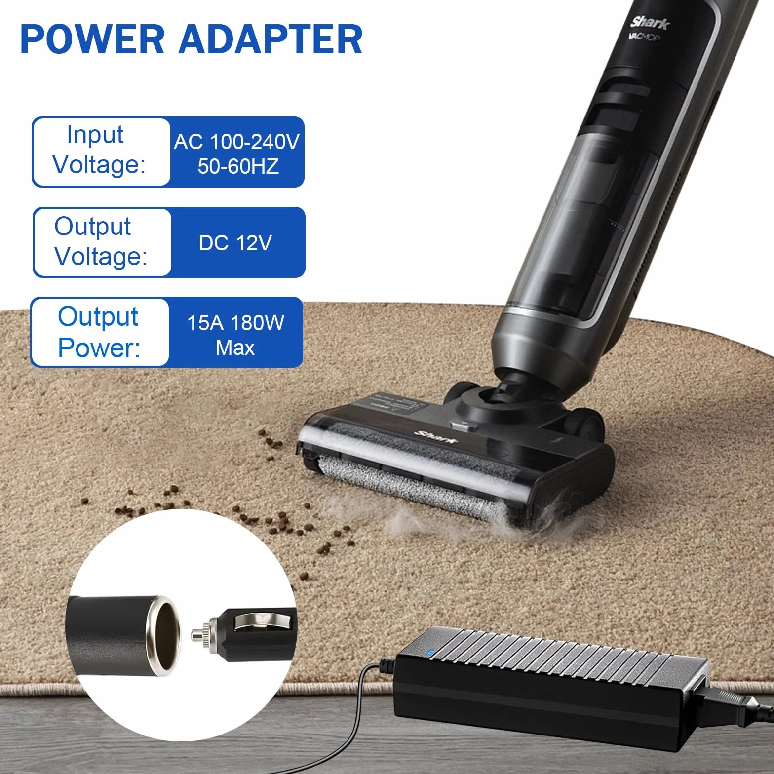 Adattatore da AC a DC Presa Accendisigari Auto 240V a 12V 15A 180W Alimentatore Convertitore
