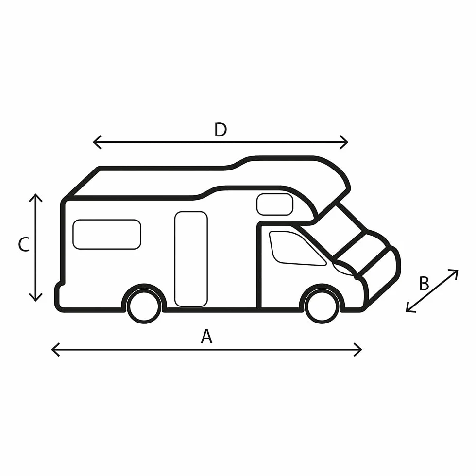 Brunner Telo protettivo per camper 12 m, 700-750 cm