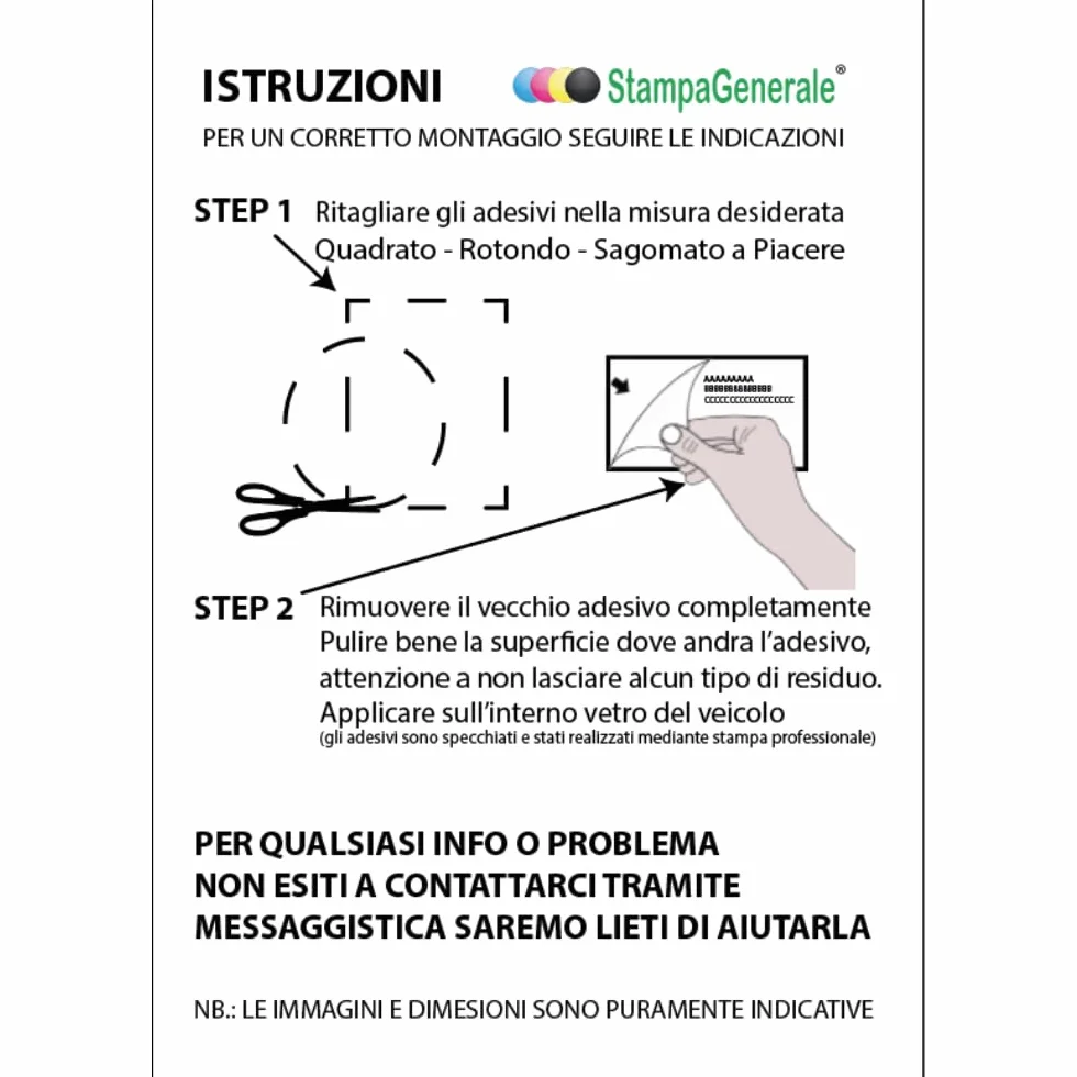 Adesivi EasyPark in PVC 5,5x4 cm per Parcheggio App - StampaGenerale