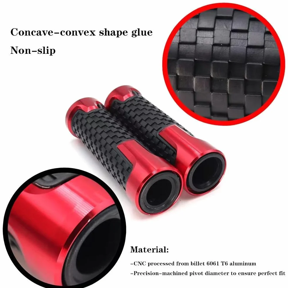 Coprimanubrio Moto per Honda SH350 SH300 SH300i SH125 SH125i Manopole Manubrio 2004-2024 (Red Black Red)