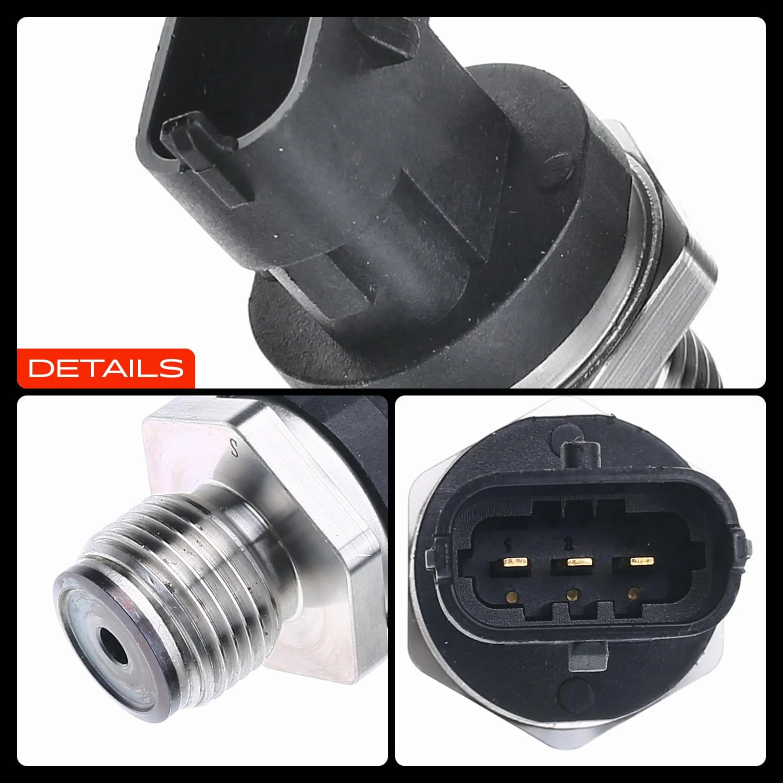 Frankberg Sensore pressione differenziale Pressione gas di scarico Compatibile con M.e.g.a.n.e II BM0/1 CM0/1 Corsa D S07 Corsa C Furgone/Compatto X01 XC60 156 Antara L07 Replace# 504088732